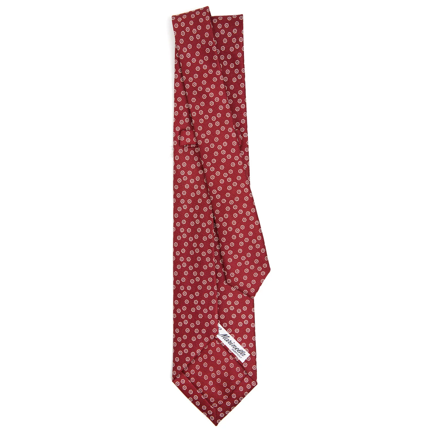 BURGUNDY 9 FOLD SARTORIAL SILK TIE - Image 3