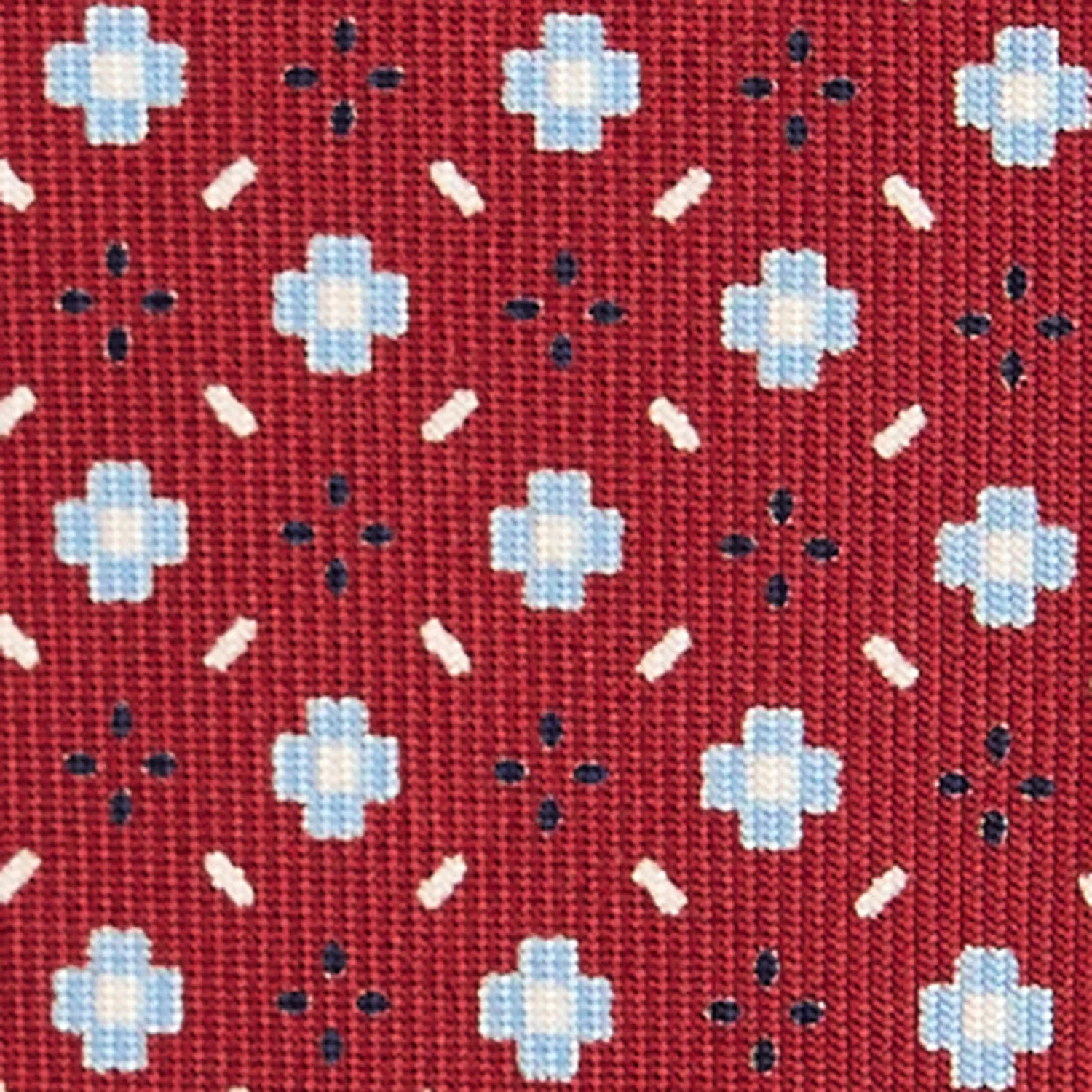 BURGUNDY 9 FOLD SARTORIAL SILK TIE - Image 4