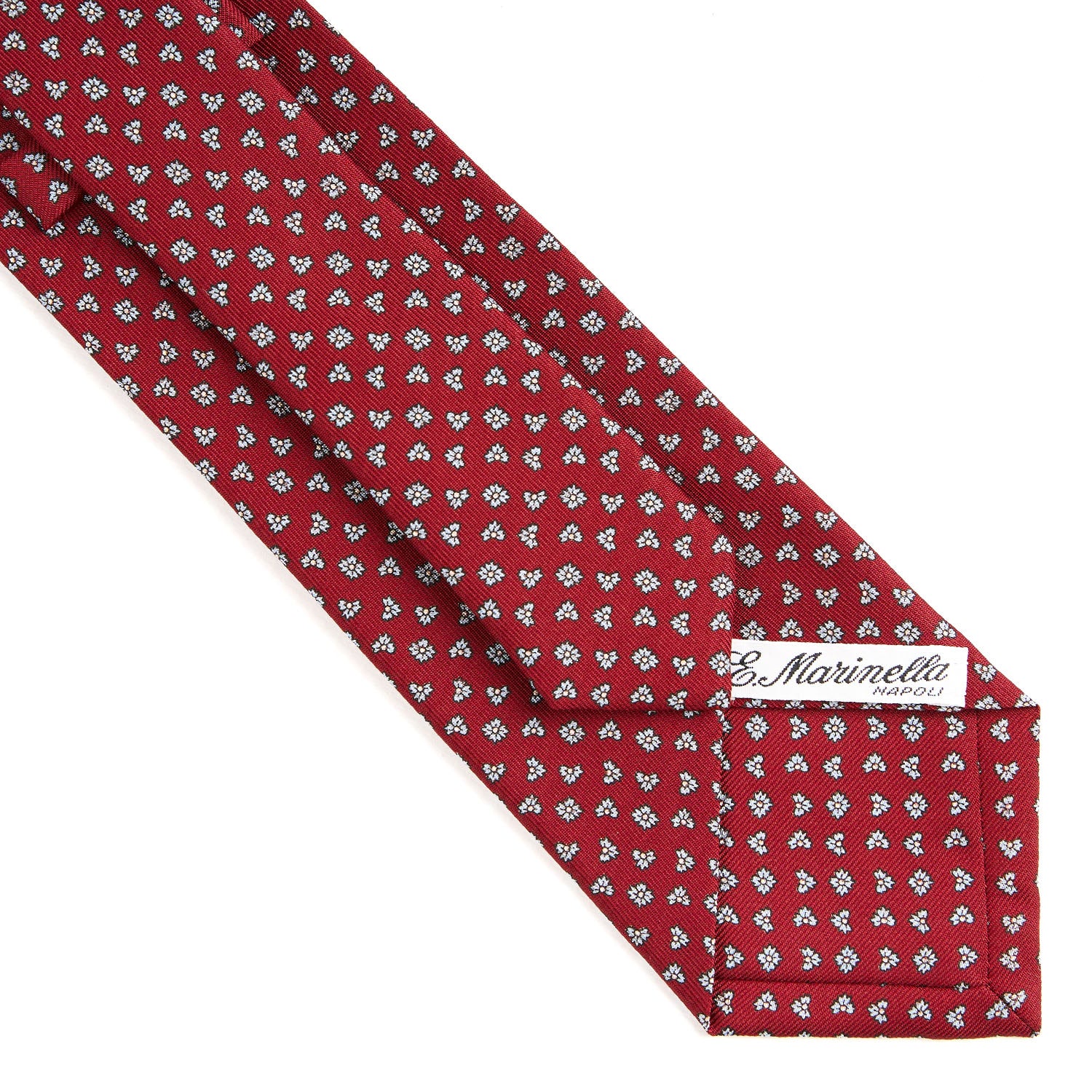 BURGUNDY CLASSIC SILK TIE - Image 4