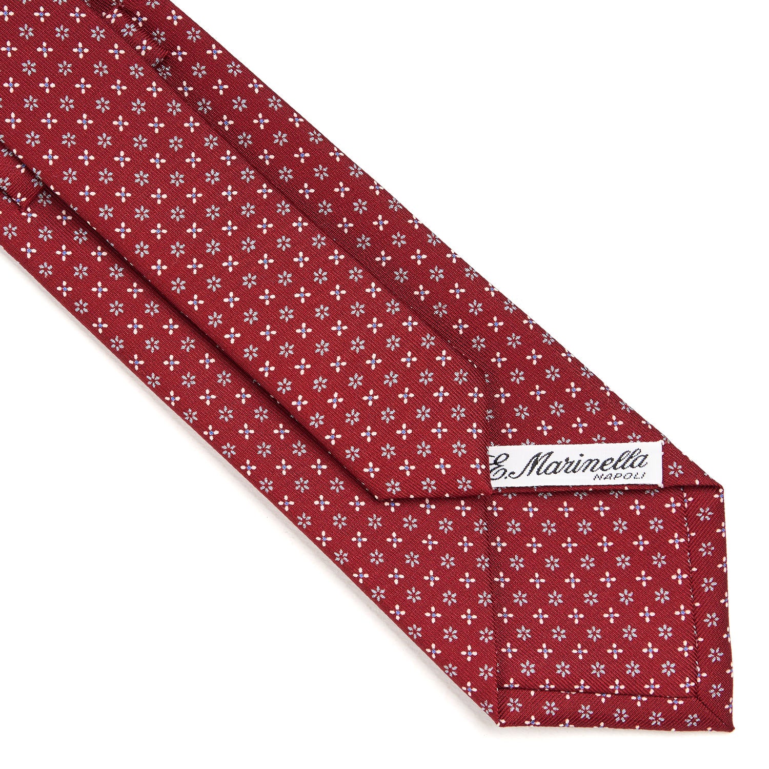 BURGUNDY CLASSIC SILK TIE - Image 4