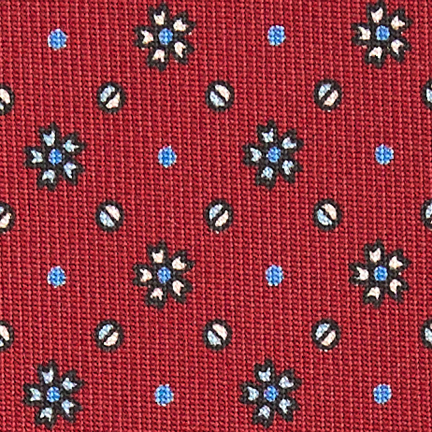BURGUNDY CLASSIC SILK TIE - Image 5