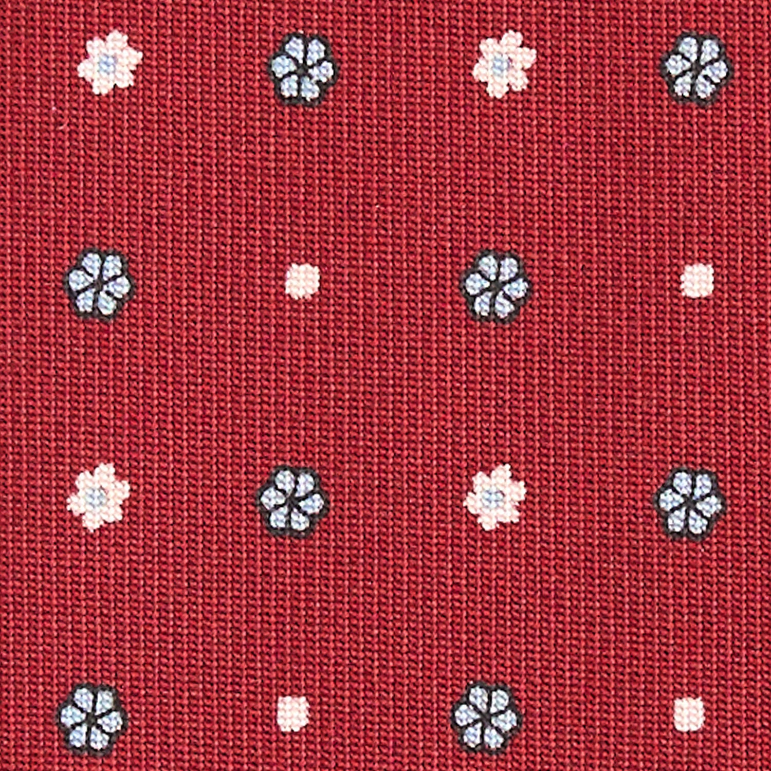 BURGUNDY CLASSIC SILK TIE - Image 5