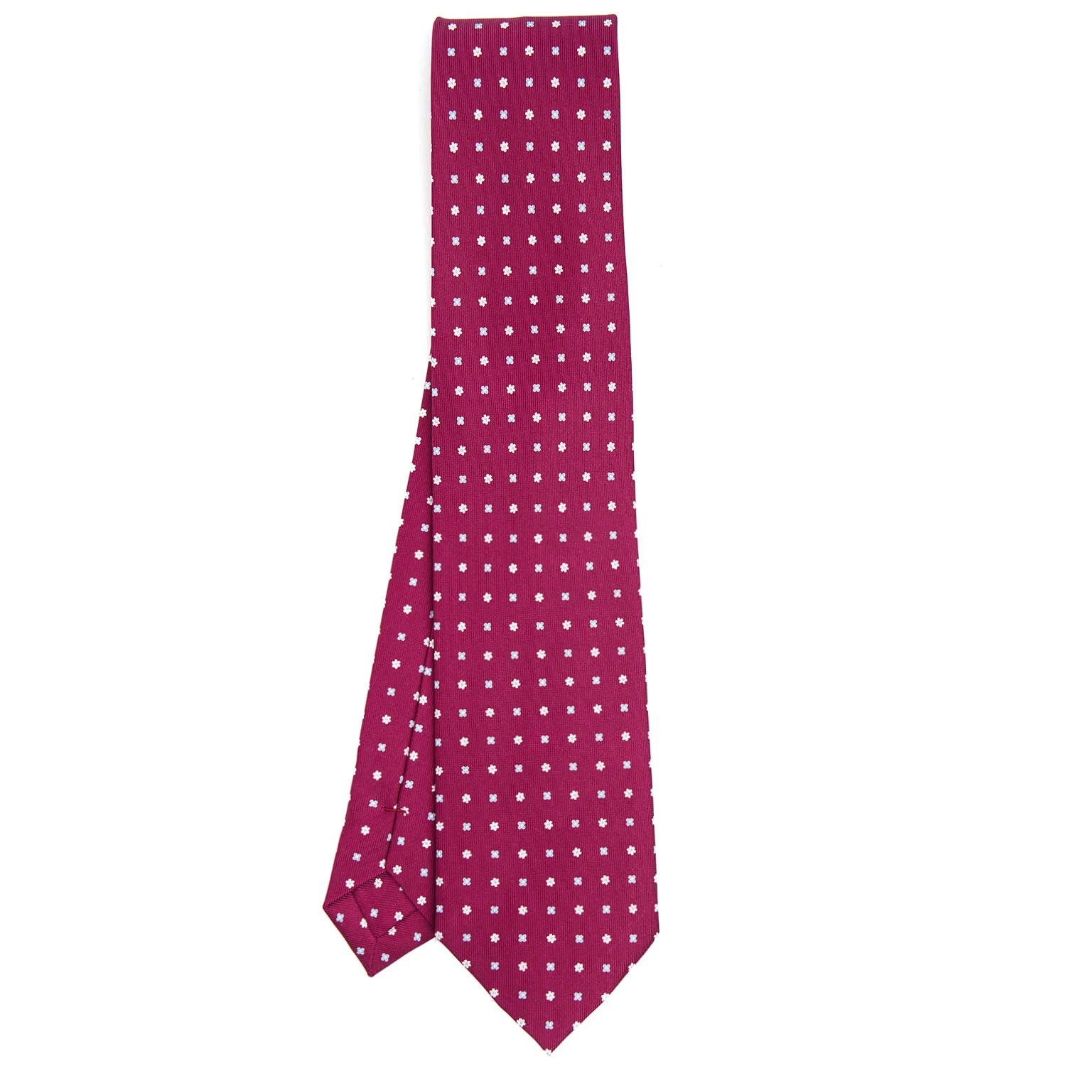 BURGUNDY CLASSIC SILK TIE - Image 2