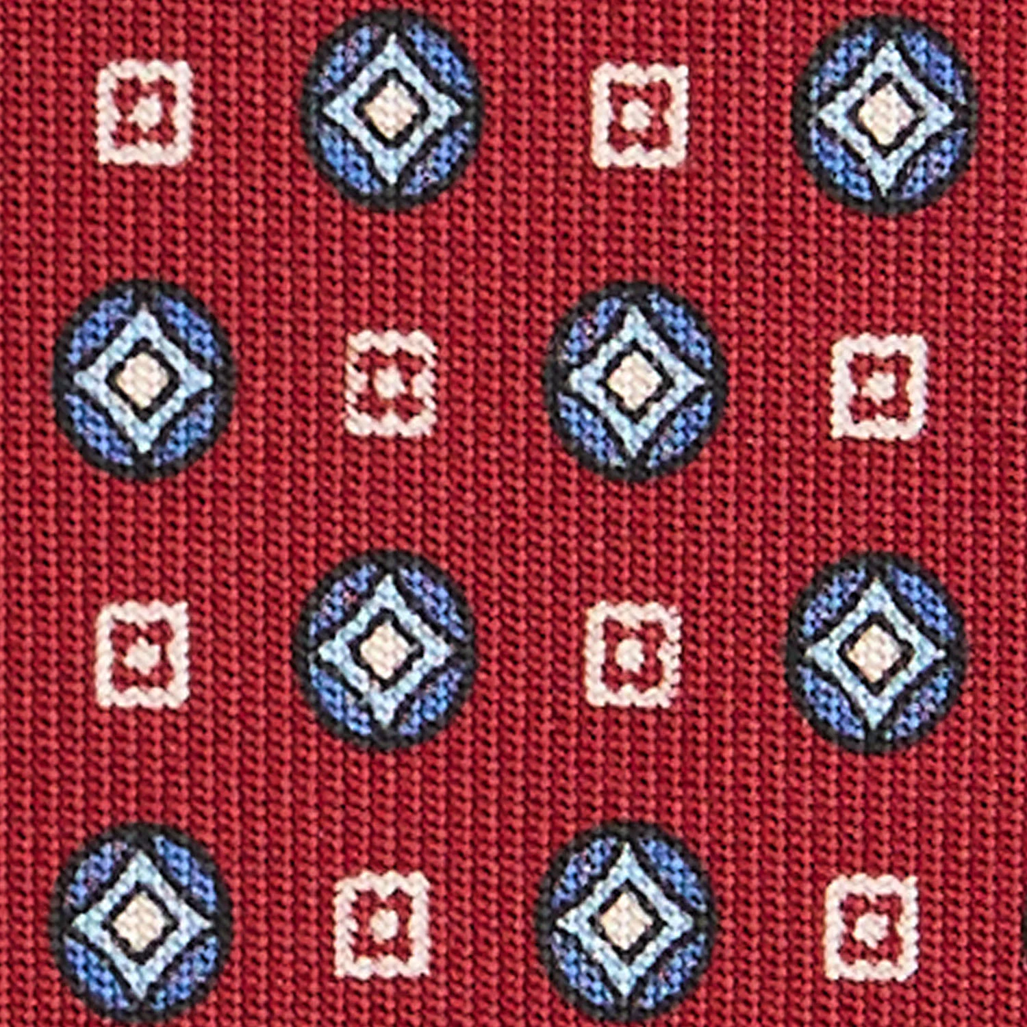 BURGUNDY CLASSIC SILK TIE - Image 5