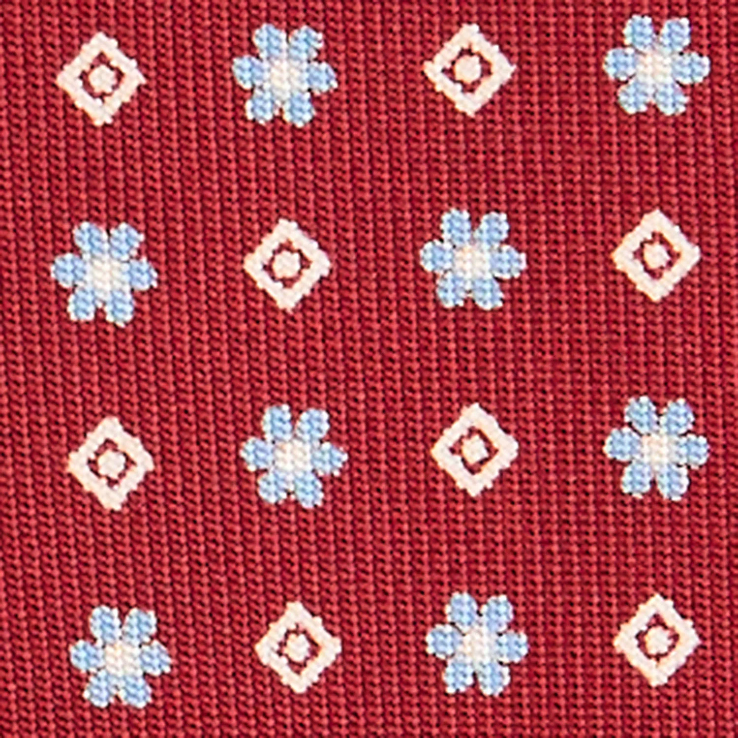 BURGUNDY CLASSIC SILK TIE - Image 5