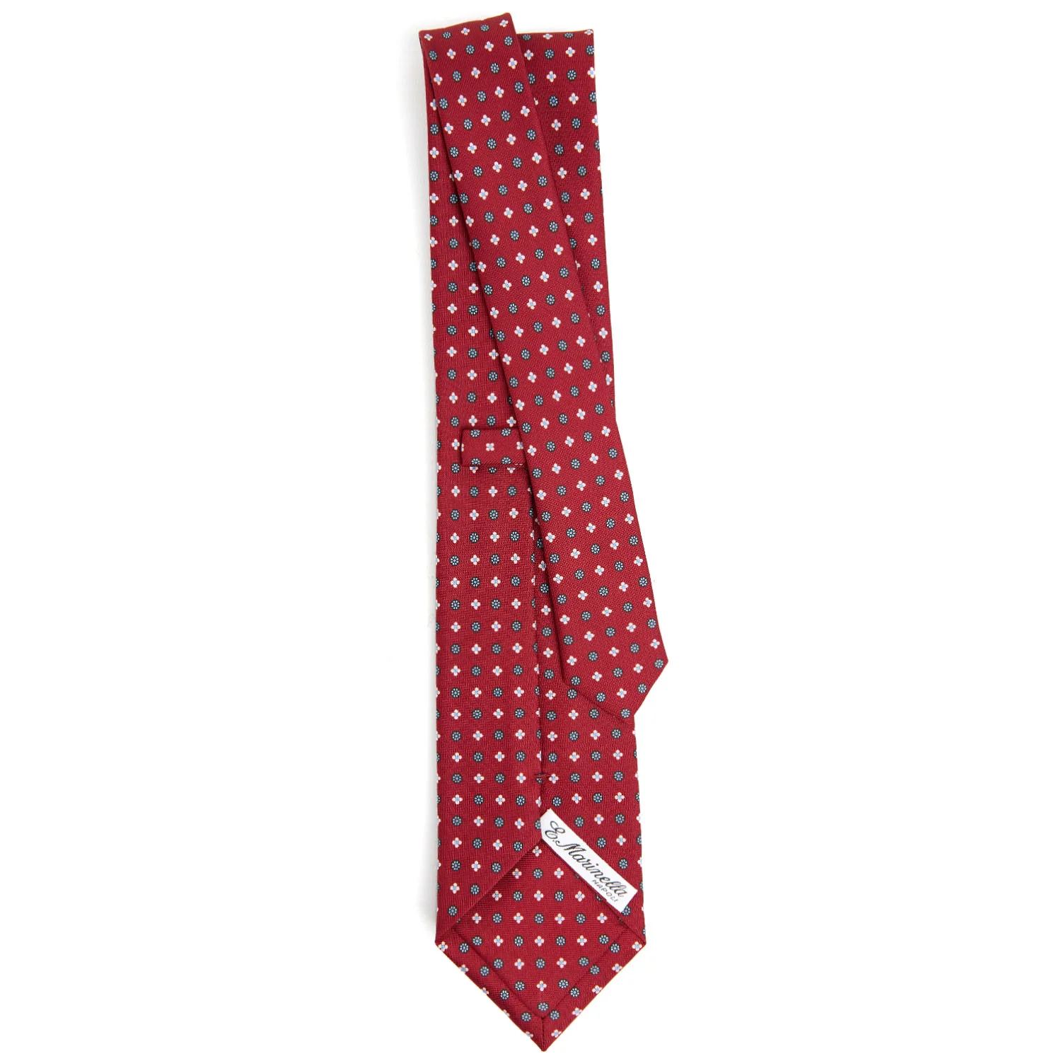 BURGUNDY CLASSIC SILK TIE - Image 3