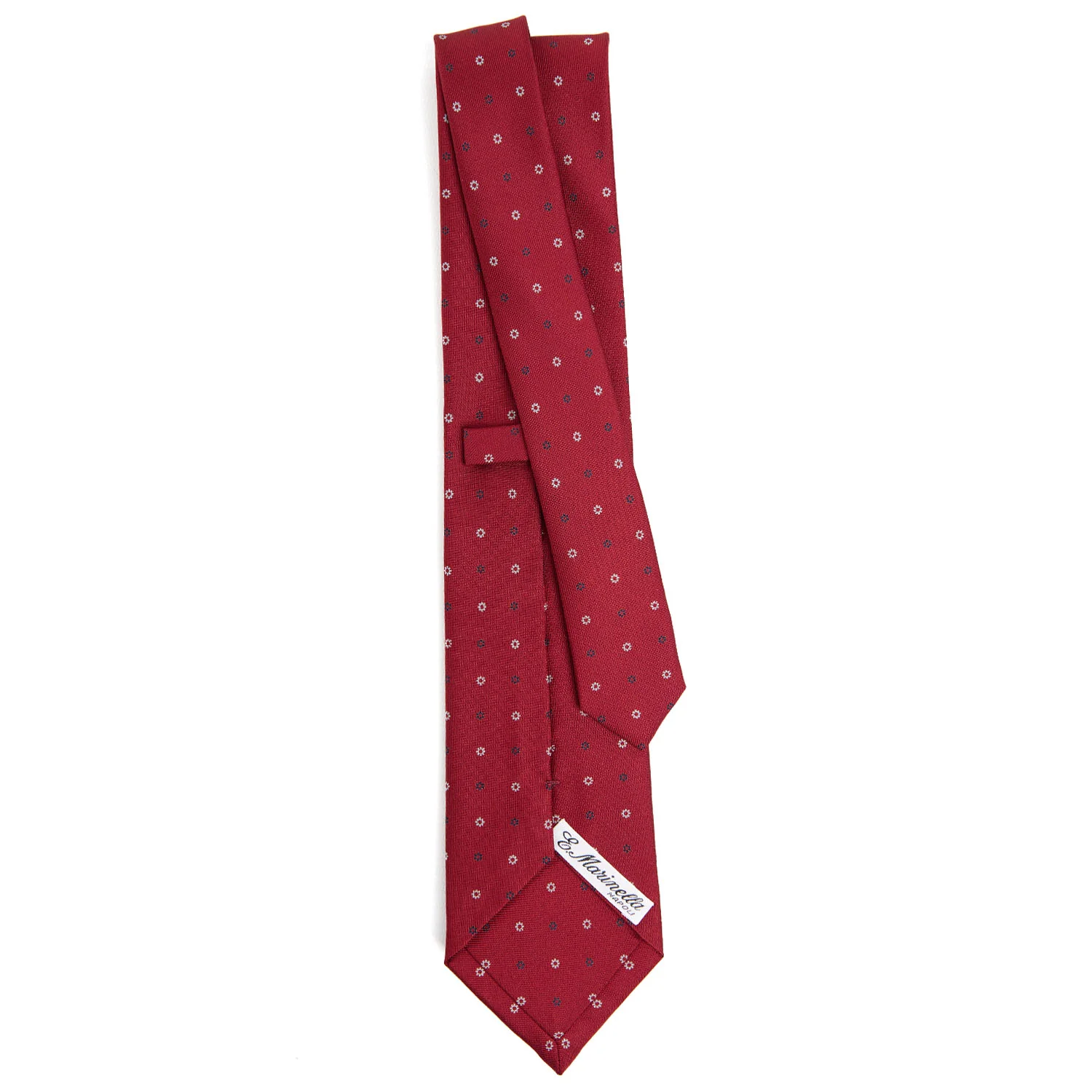 BURGUNDY CLASSIC SILK TIE - Image 3