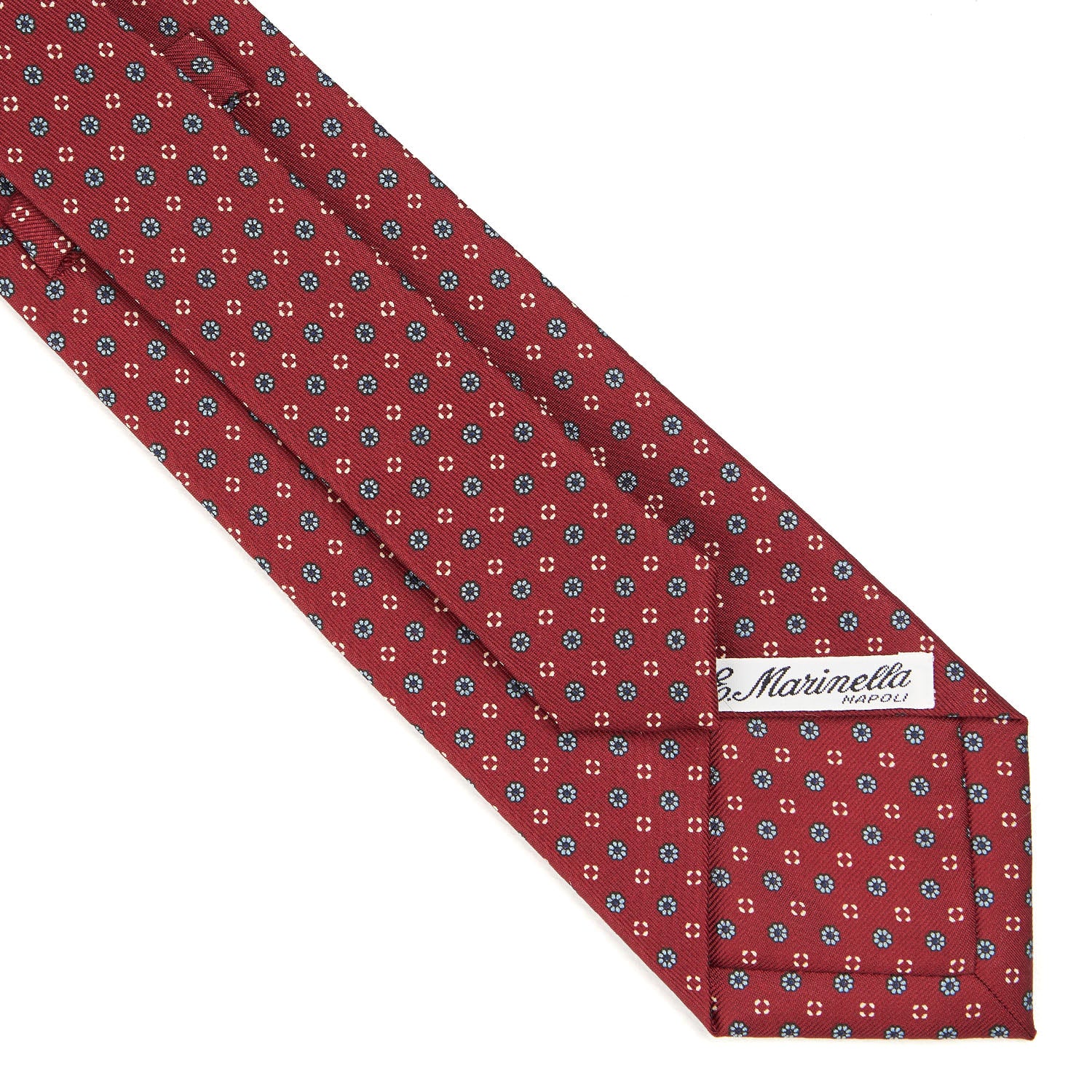 BURGUNDY CLASSIC SILK TIE - Image 4