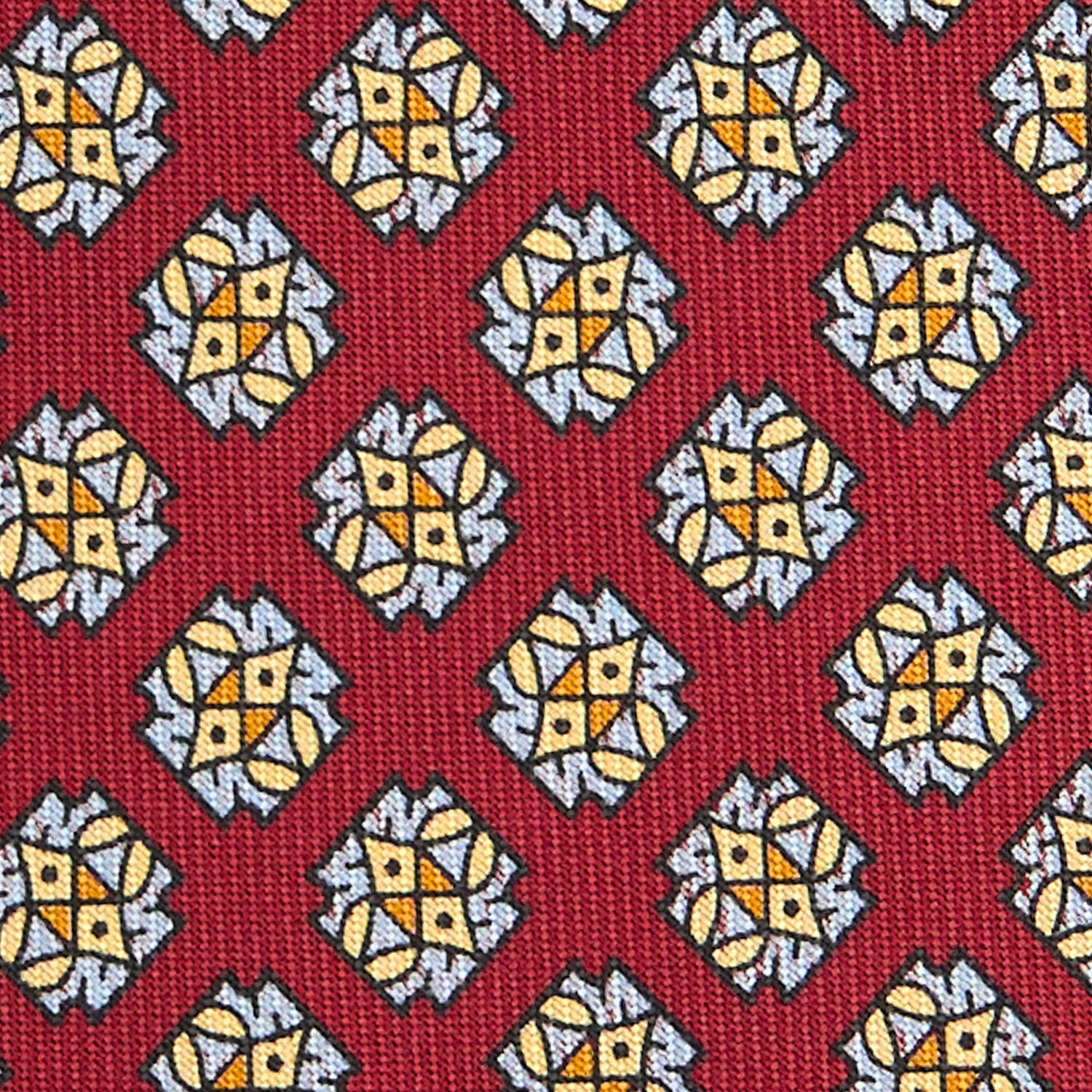 BURGUNDY CLASSIC SILK TIE - Image 5