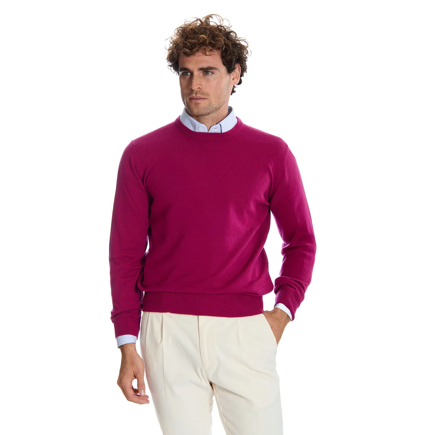 BURGUNDY CREWNECK SWEATER