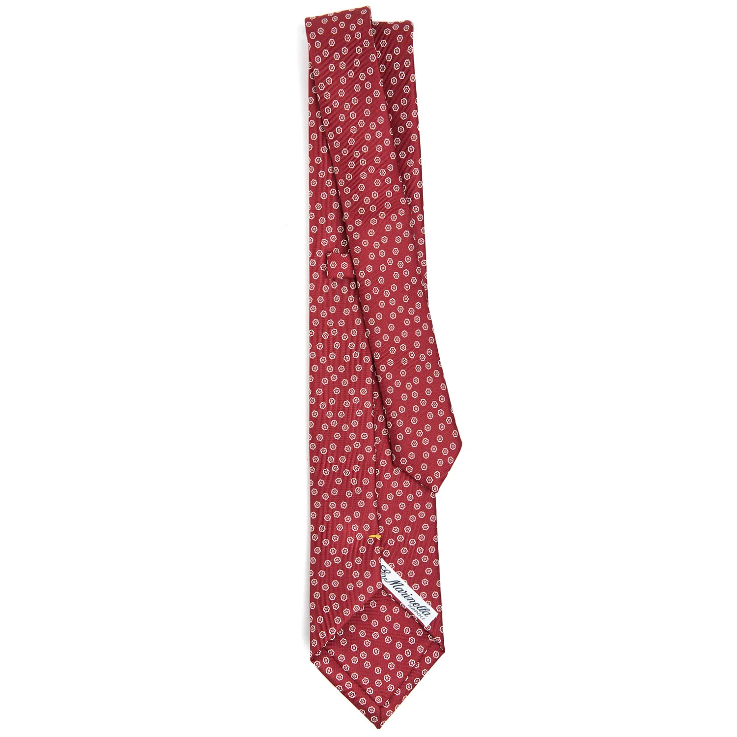 BURGUNDY EXTRA LONG SARTORIAL SILK TIE - Image 3