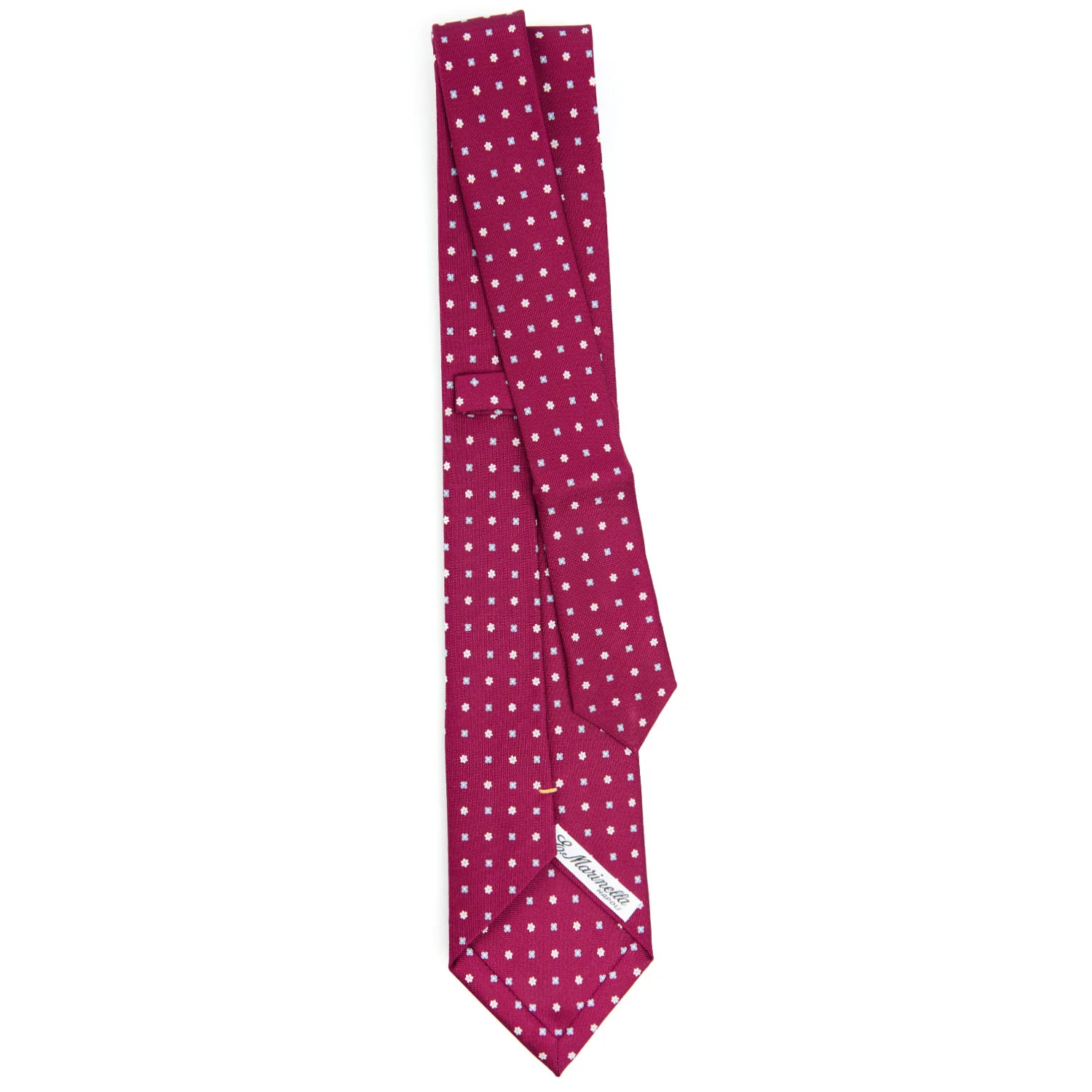 BURGUNDY EXTRA LONG SARTORIAL SILK TIE - Image 3