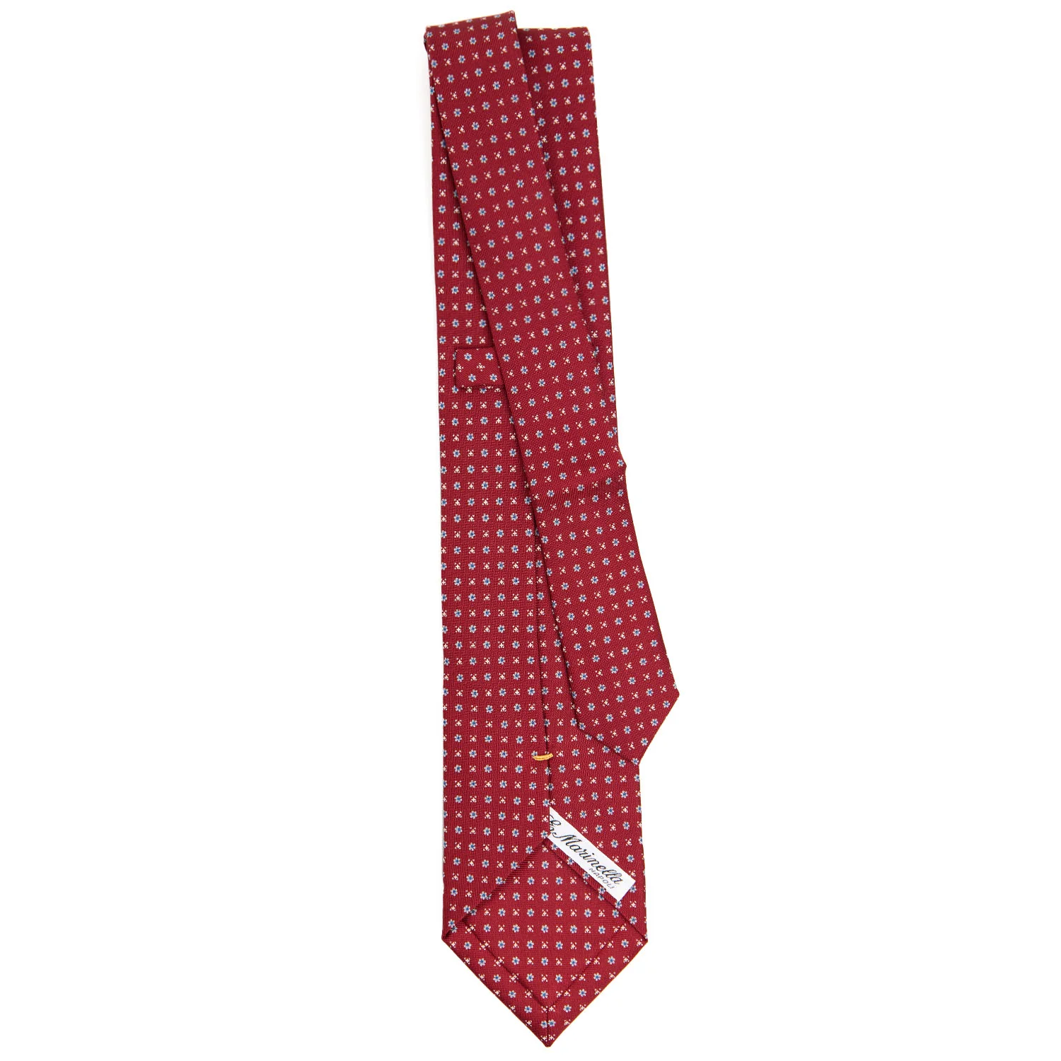 BURGUNDY EXTRA LONG SARTORIAL SILK TIE - Image 3