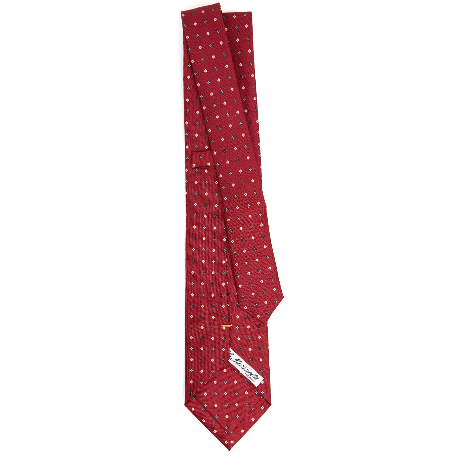 BURGUNDY EXTRA LONG SARTORIAL SILK TIE - Image 3