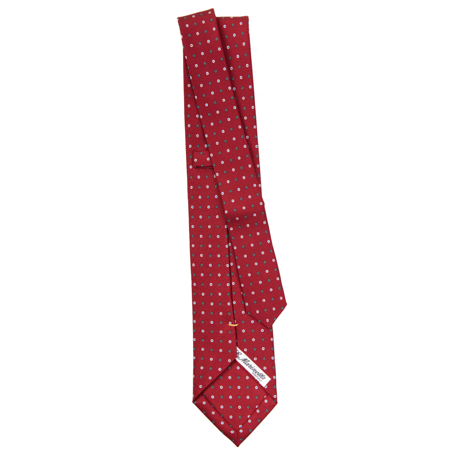 BURGUNDY EXTRA LONG SARTORIAL SILK TIE - Image 3