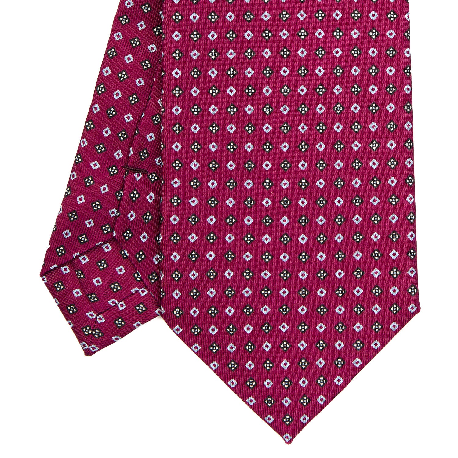 BURGUNDY EXTRA LONG SARTORIAL SILK TIE