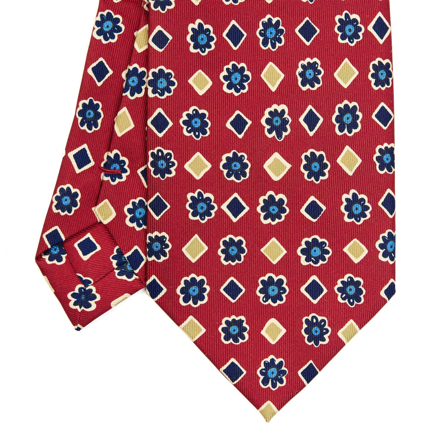 BURGUNDY EXTRA LONG SILK TIE