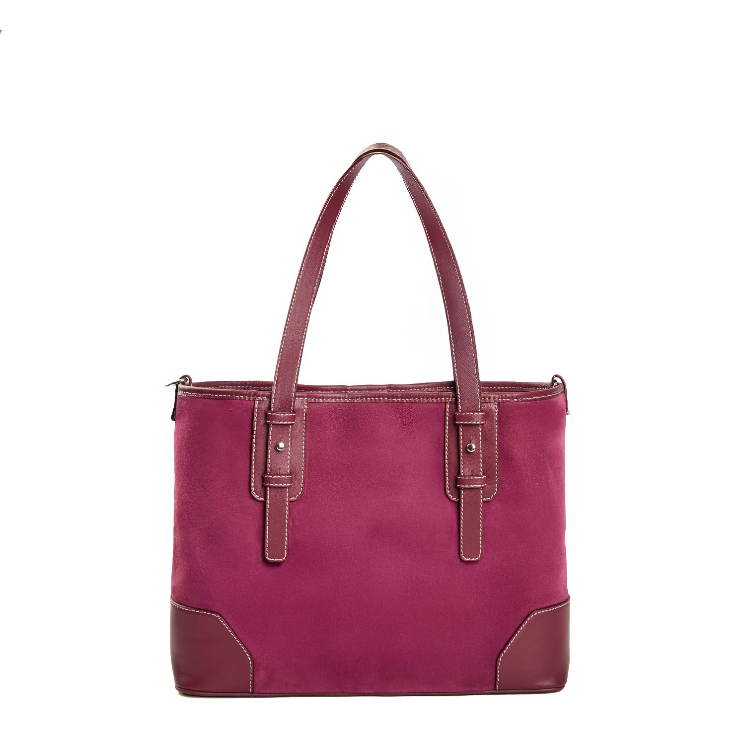 BURGUNDY MIDI TOTE BAG - Image 2