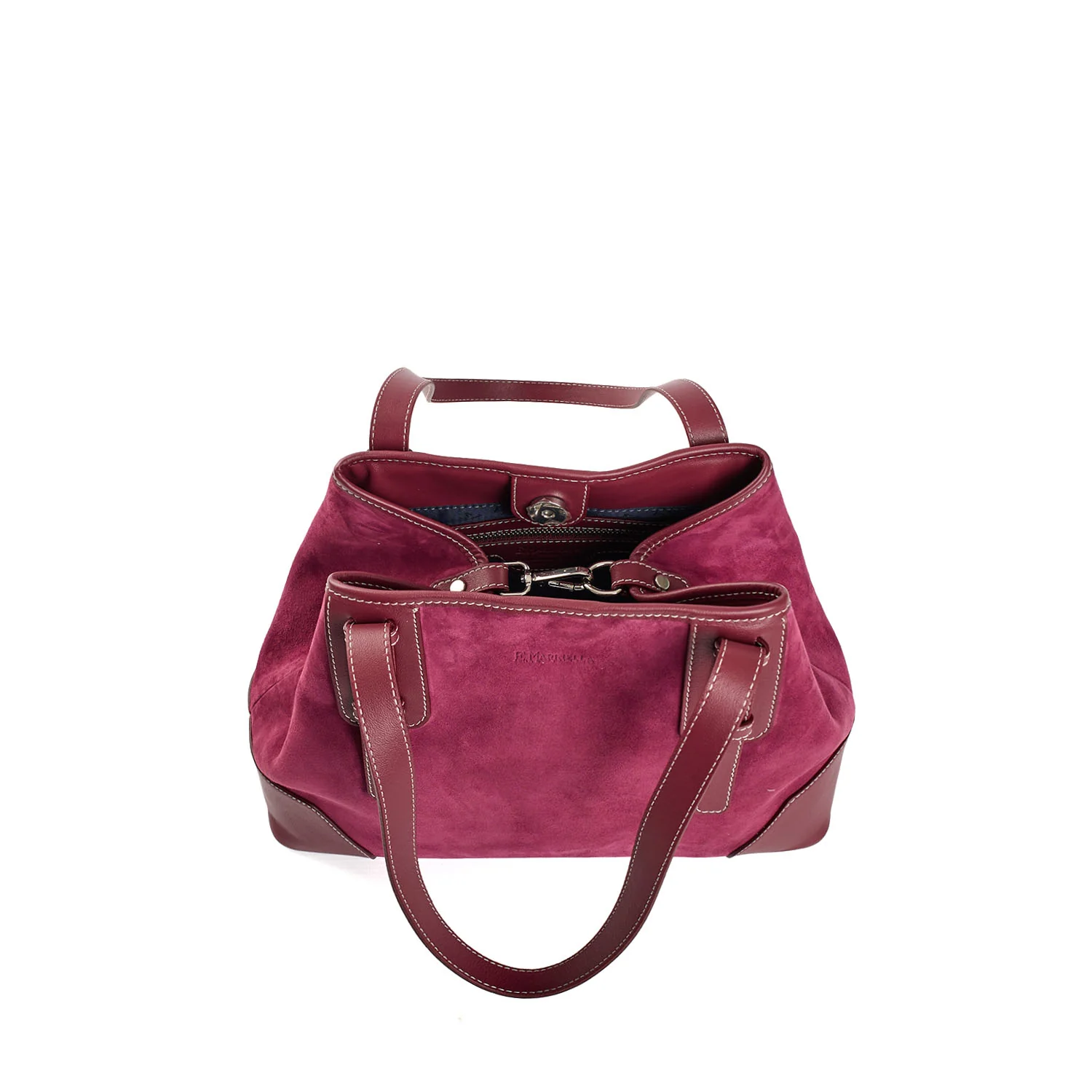 BURGUNDY MIDI TOTE BAG - Image 6