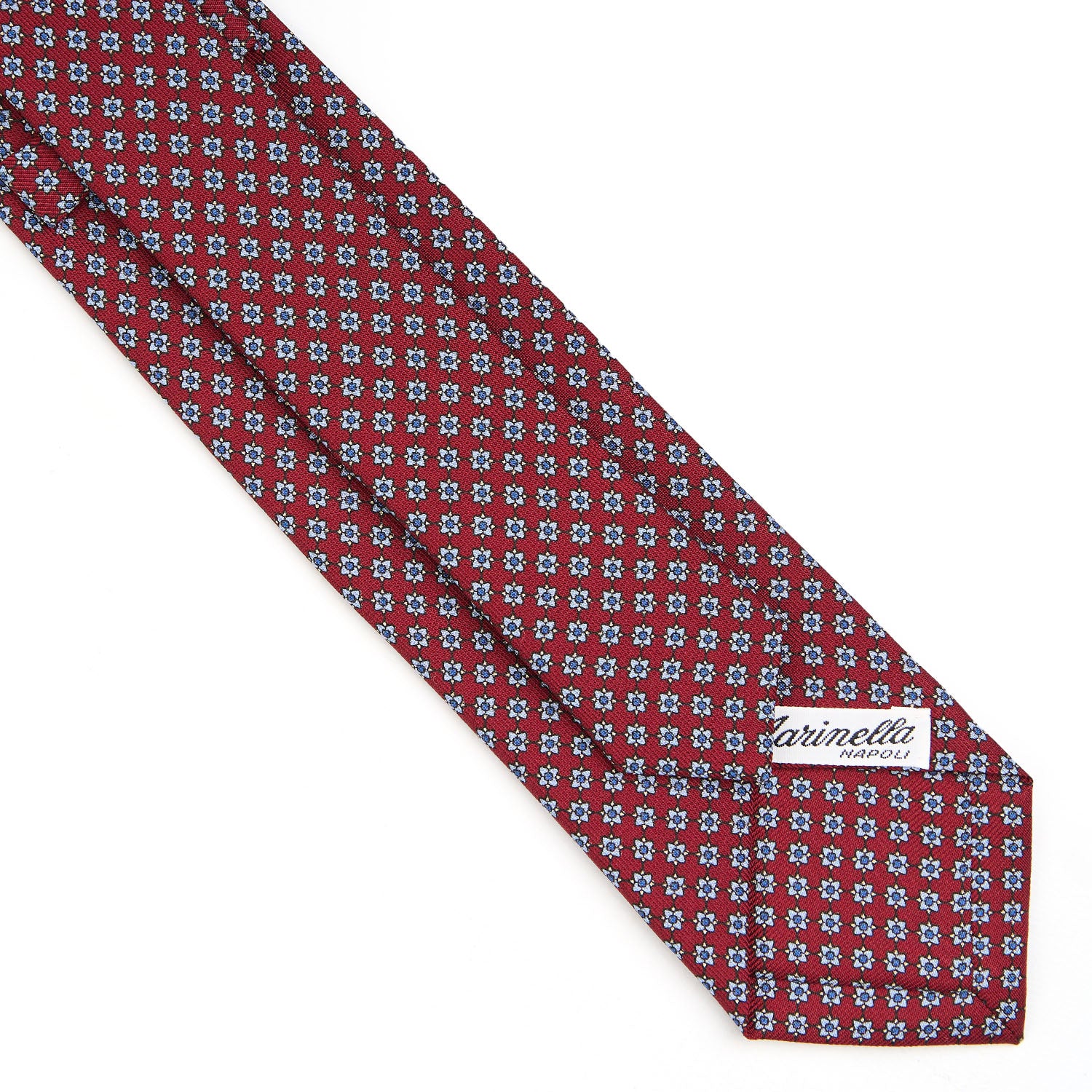 BURGUNDY SARTORIAL 7 CM SILK TIE - Image 4