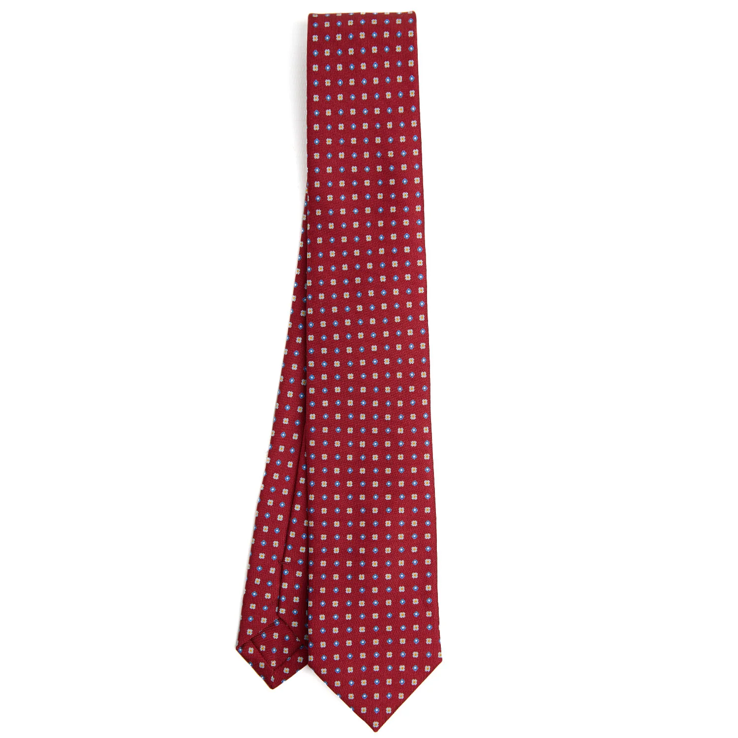 BURGUNDY SARTORIAL 7 CM SILK TIE - Image 2