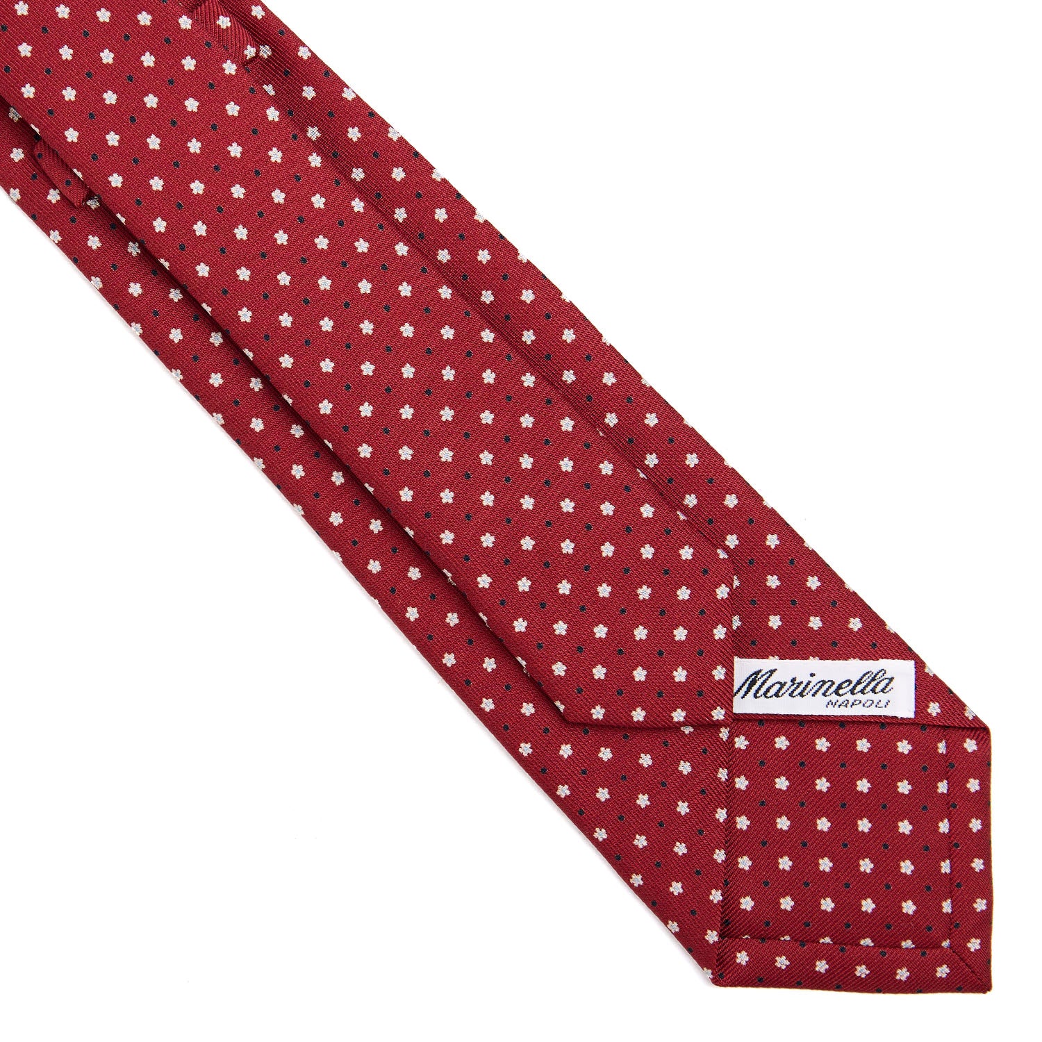 BURGUNDY SARTORIAL 7 CM SILK TIE - Image 4