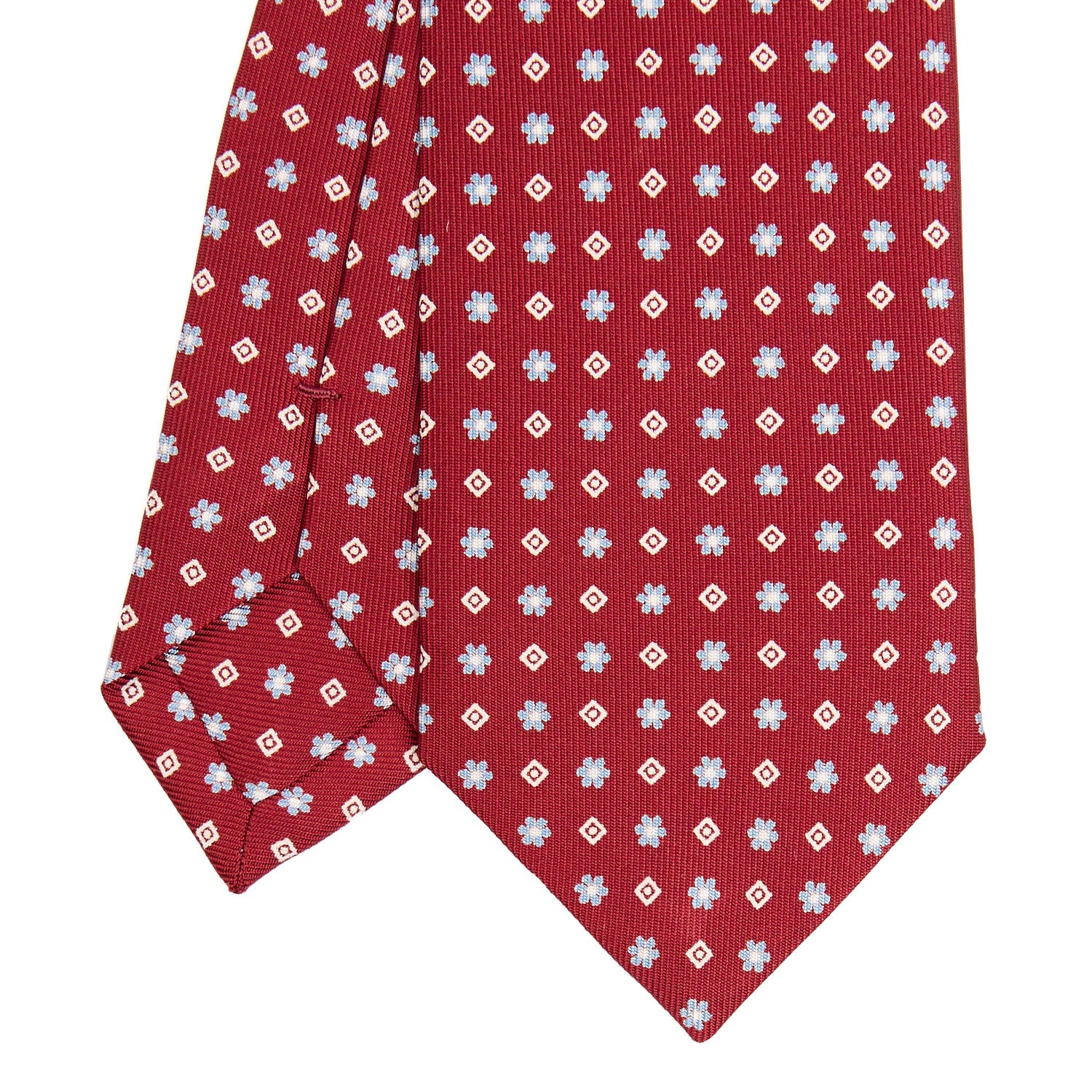 BURGUNDY SARTORIAL 7 CM SILK TIE