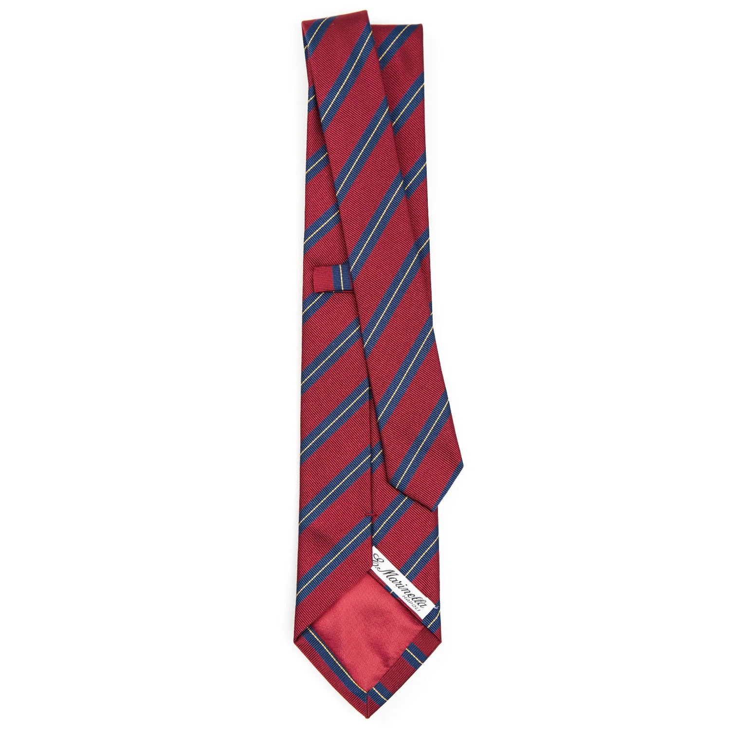 BURGUNDY REGIMENTAL SILK TIE - Image 3
