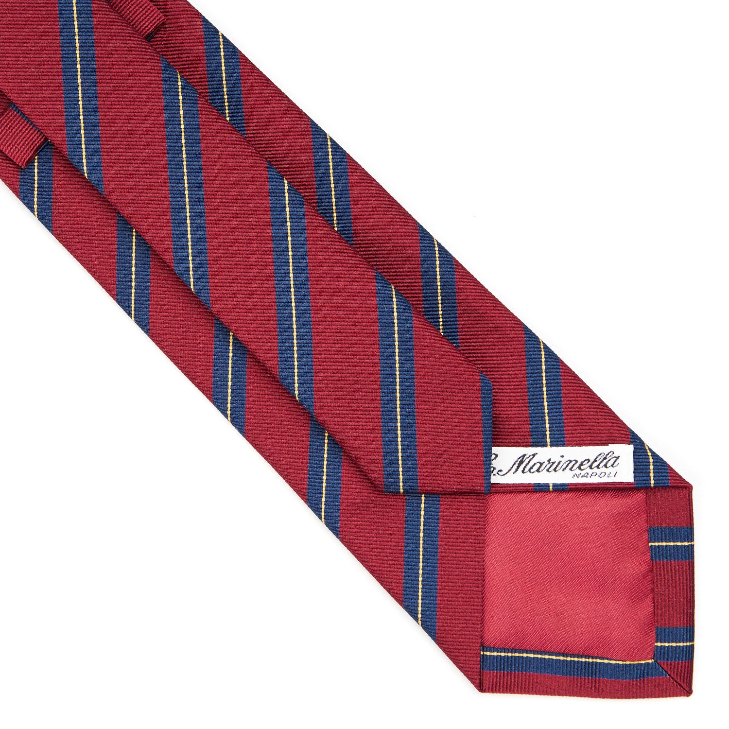 BURGUNDY REGIMENTAL SILK TIE - Image 4