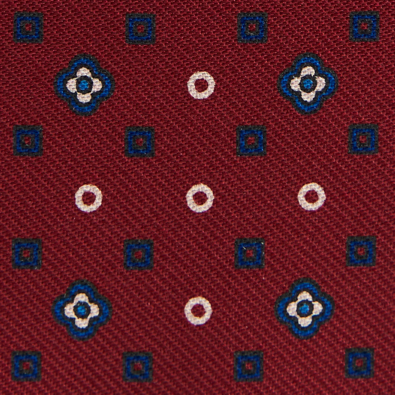 BURGUNDY SILK AND LEATHER FOLDING CARD HOLDER - Image 3