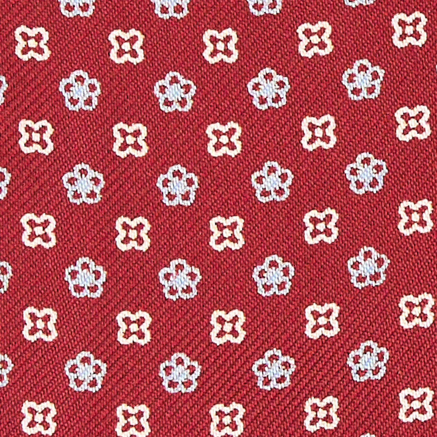 BURGUNDY SILK ASCOT TIE - Image 2