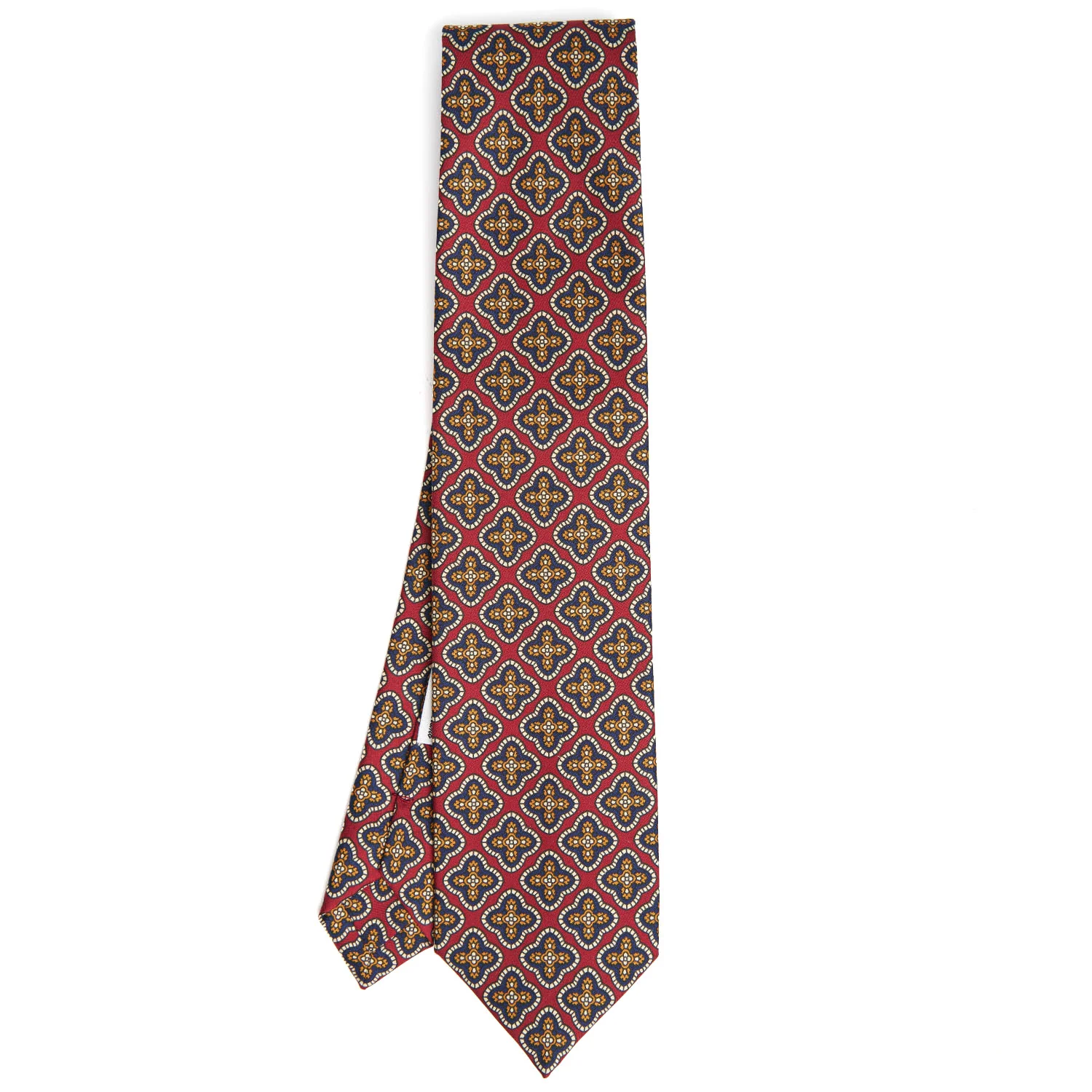 BURGUNDY SILK TIE - Image 2