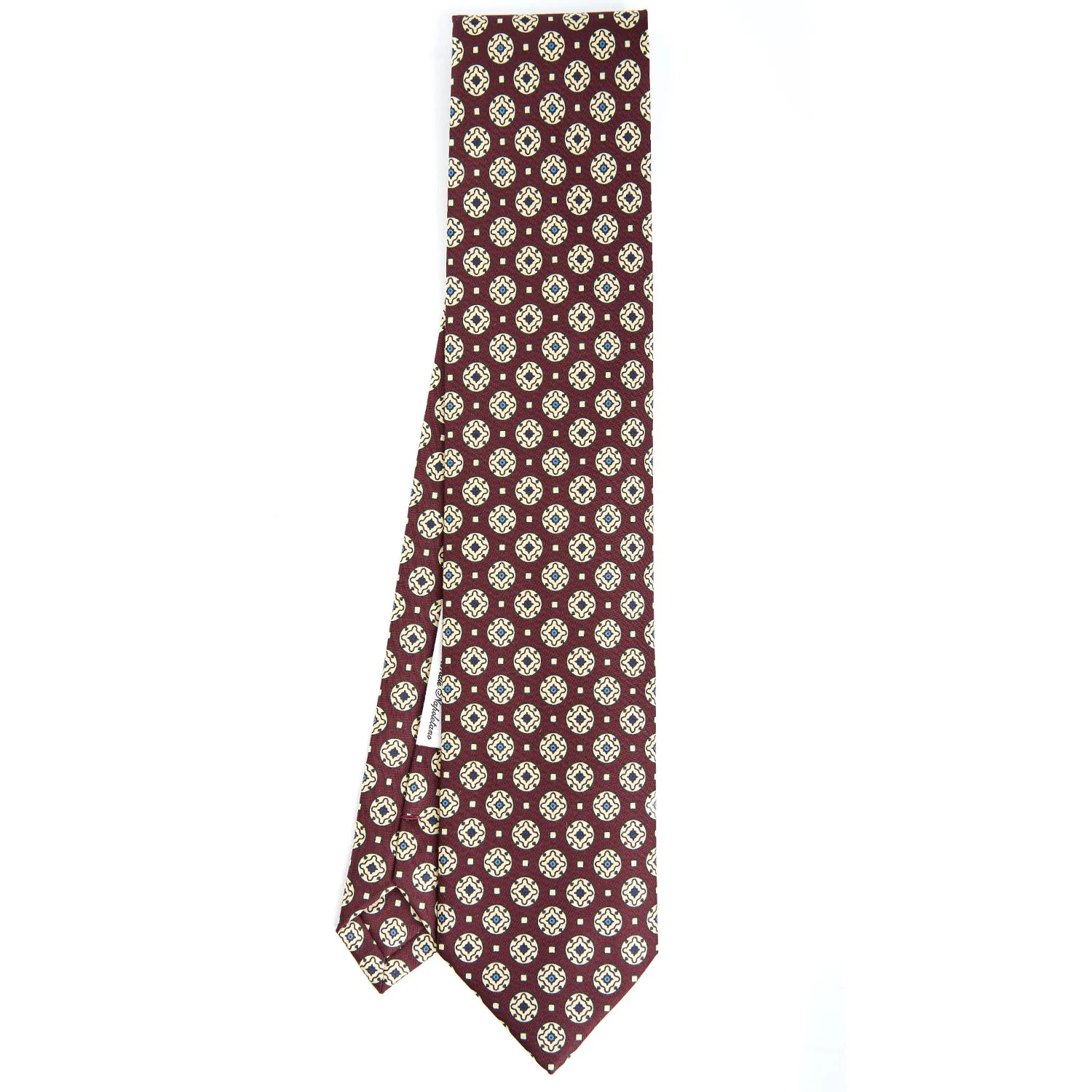 BURGUNDY SILK TIE - Image 2