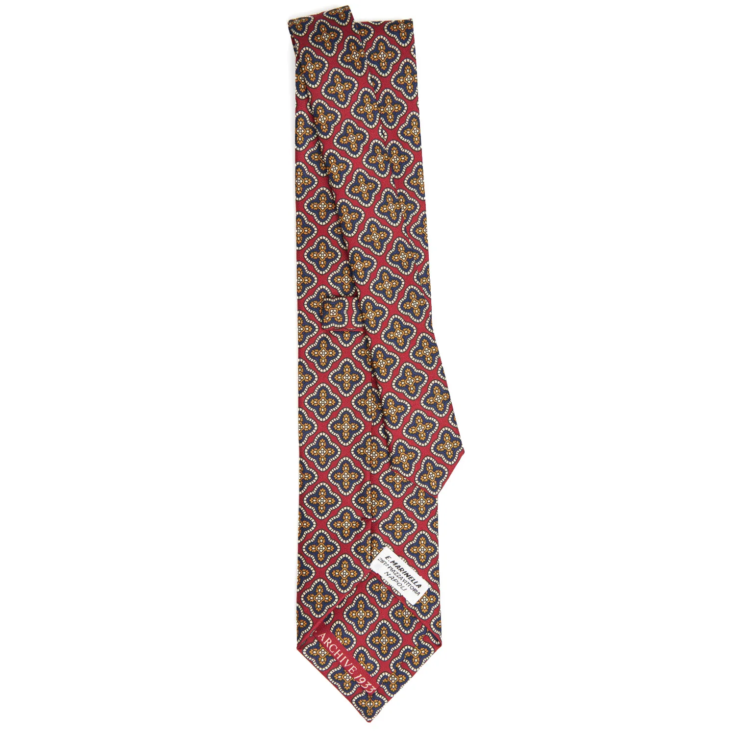 BURGUNDY SILK TIE - Image 3