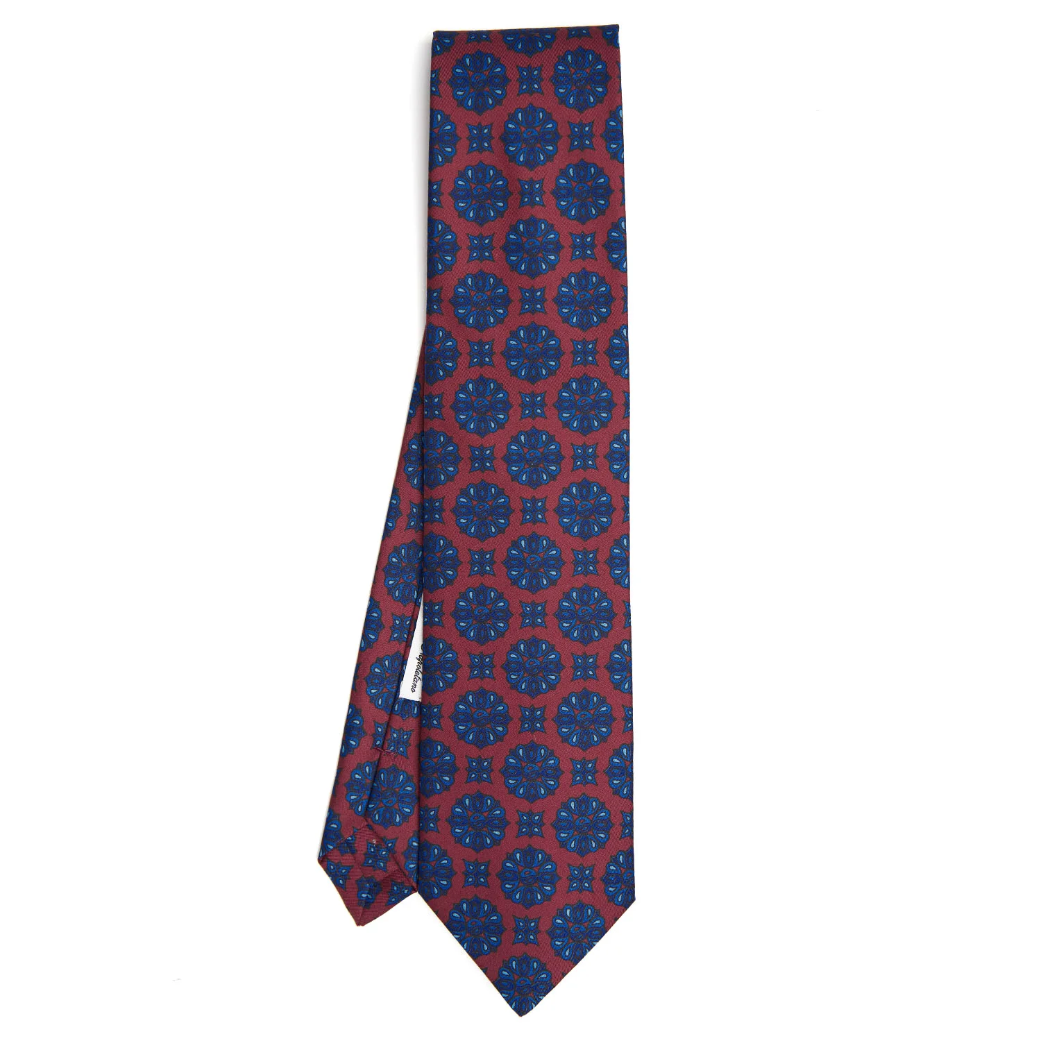 BURGUNDY SILK TIE - Image 2