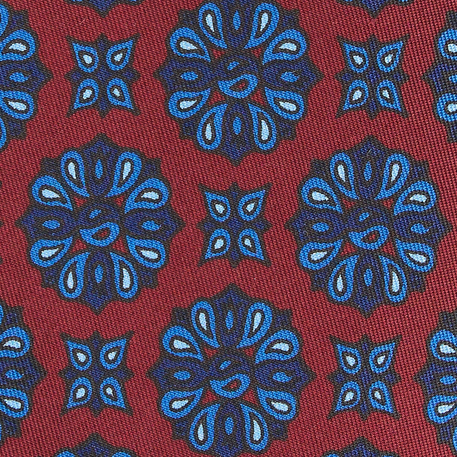 BURGUNDY SILK TIE - Image 4