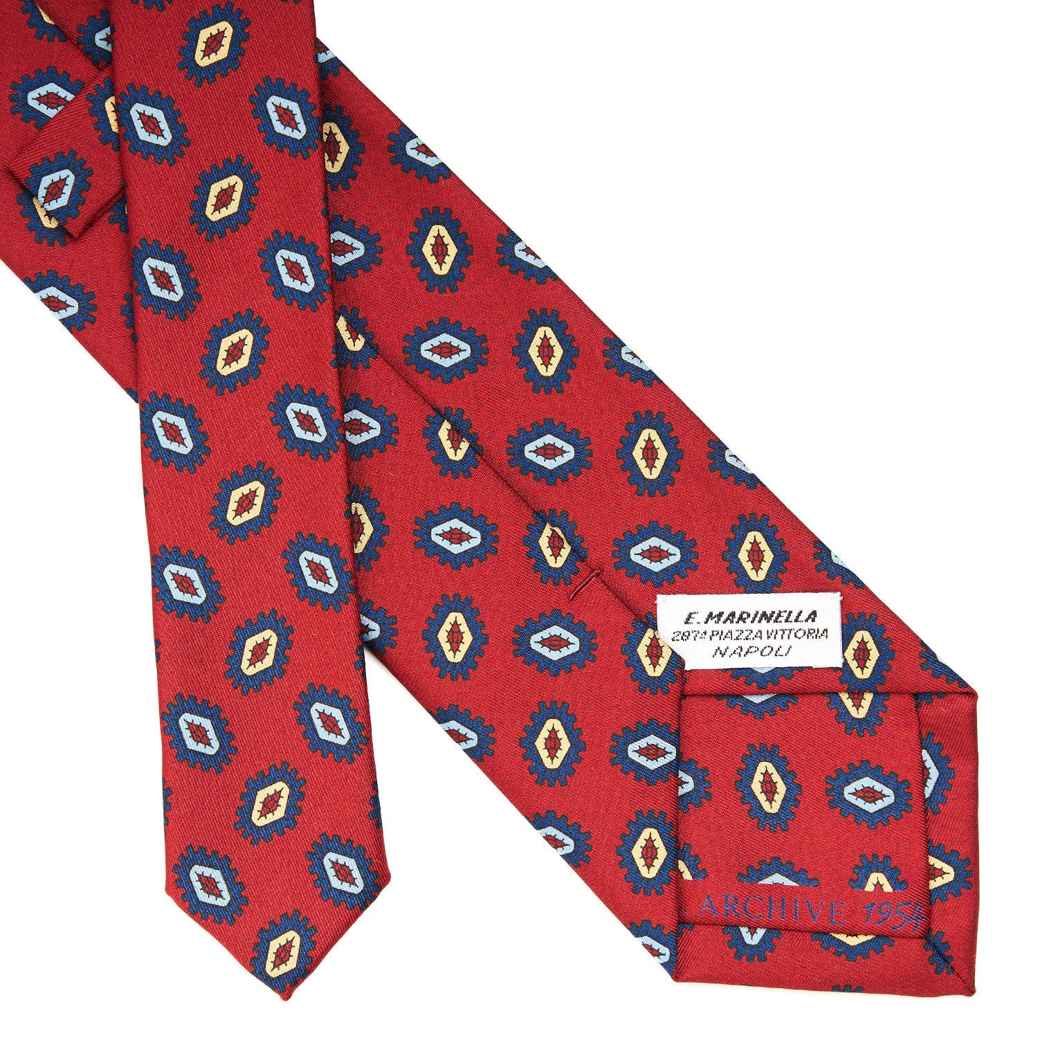 BURGUNDY SILK TIE