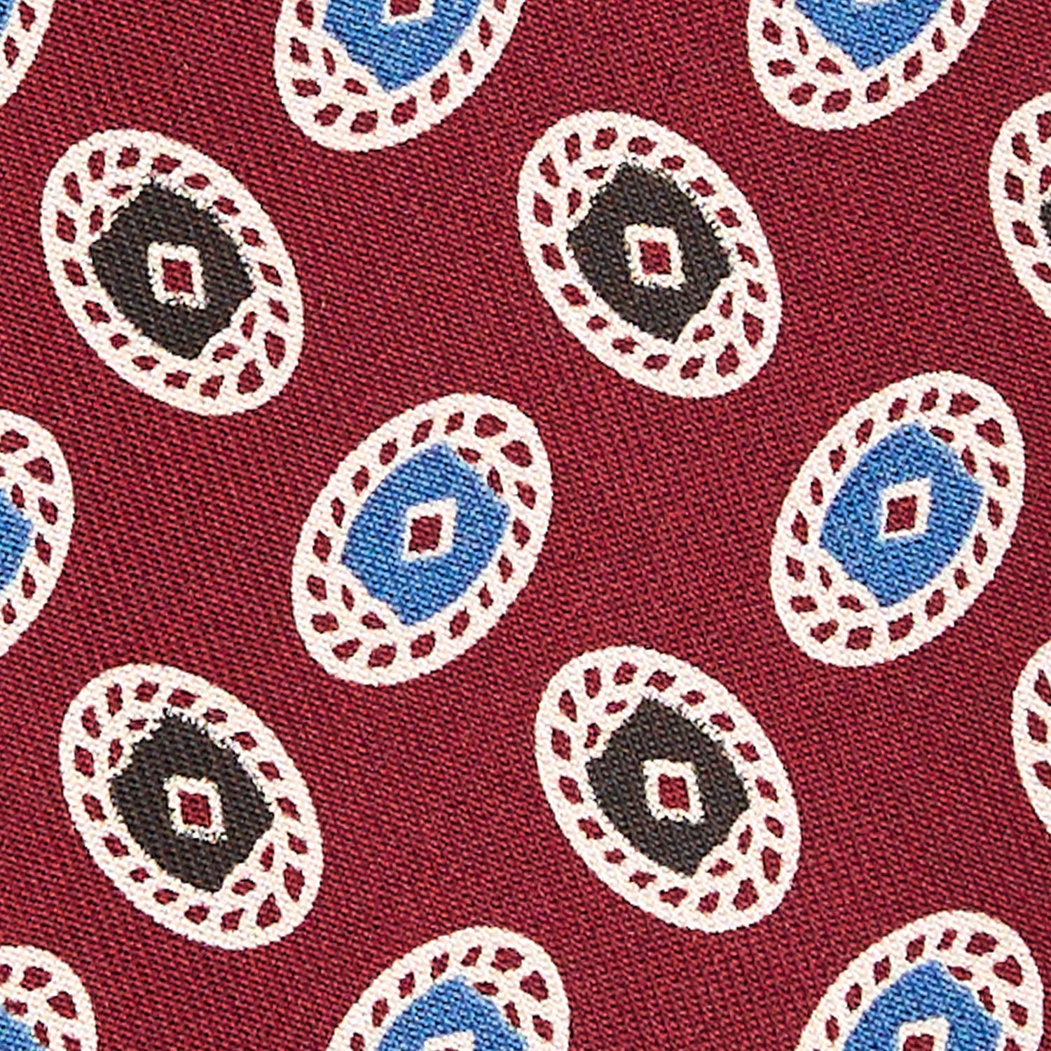 BURGUNDY SILK TIE - Image 4