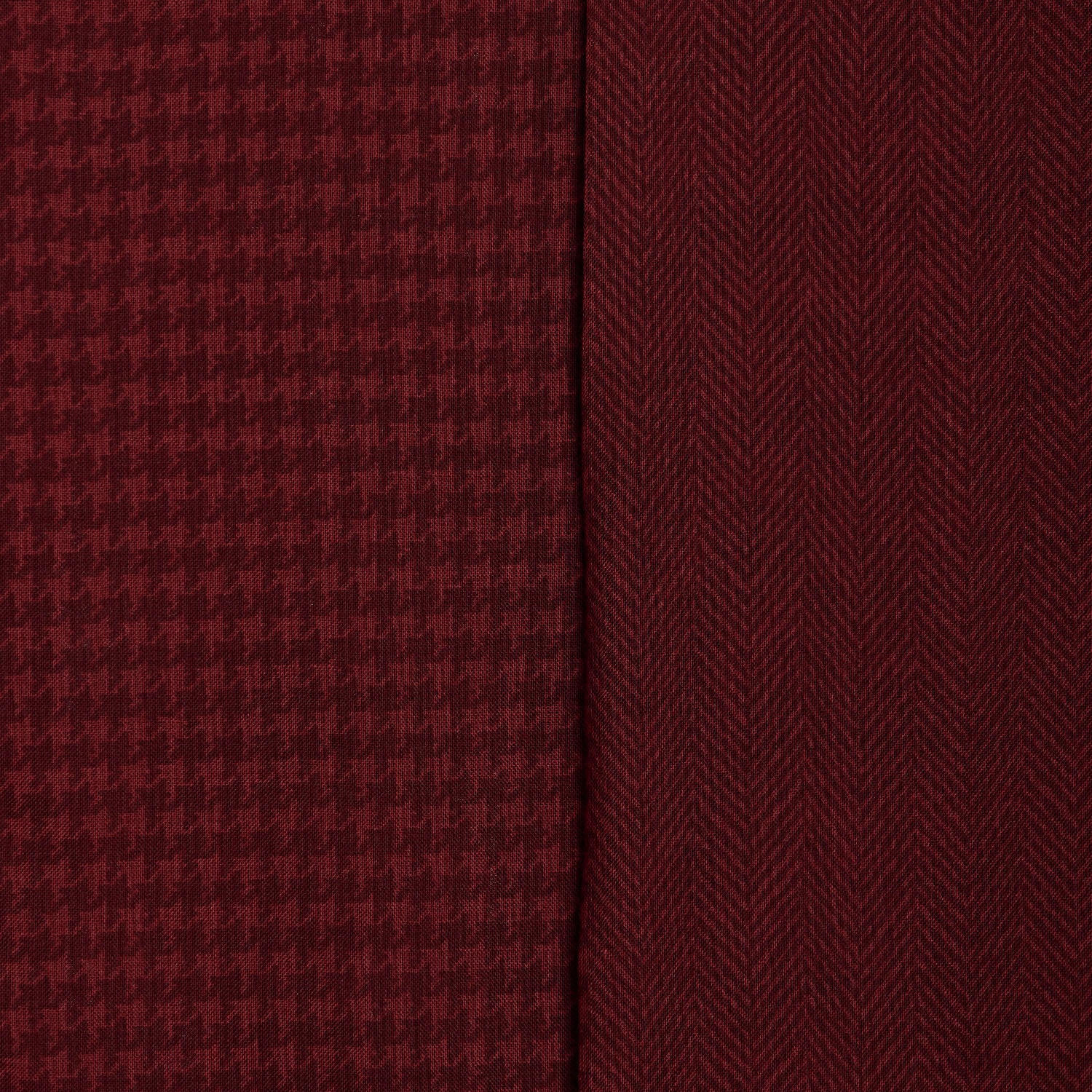 BURGUNDY WOOL AND SILK SCARF - Image 3