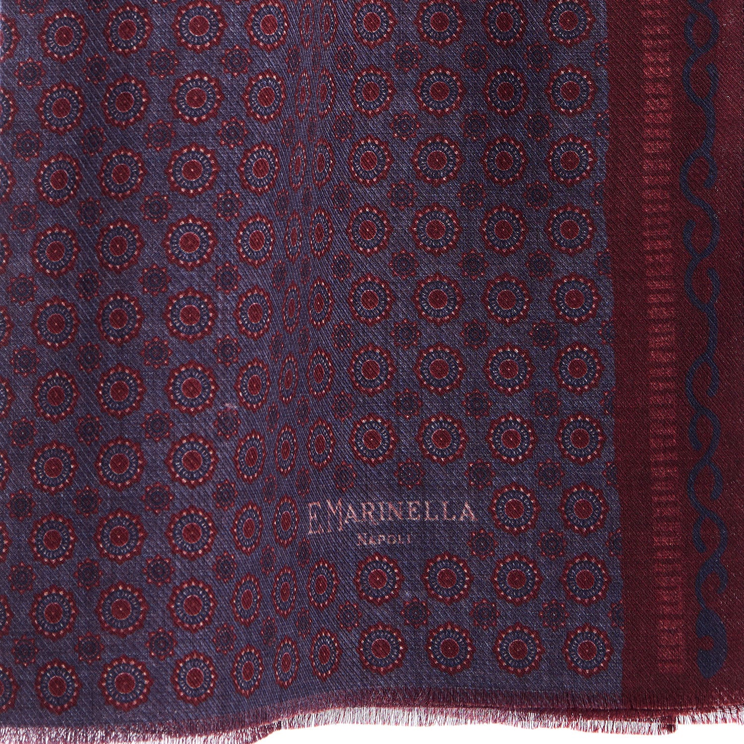 BURGUNDY WOOL STOLE - Image 3