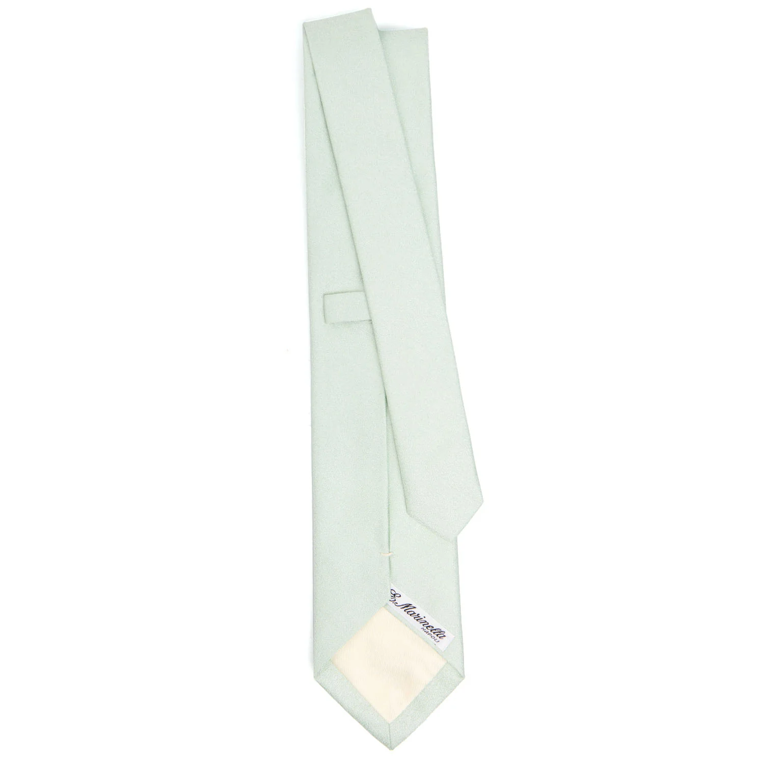 CEREMONIAL GREEN SILK SATIN TIE - Image 3
