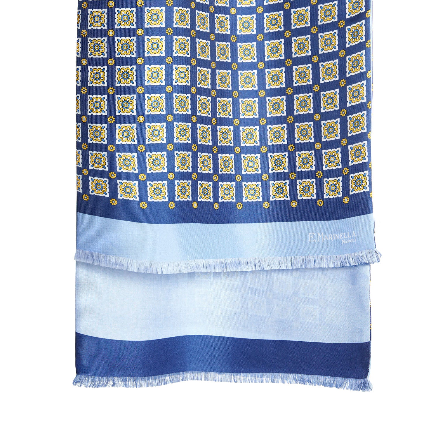 DARK AND LIGHT BLUE DOUBLE SCARF - Image 3