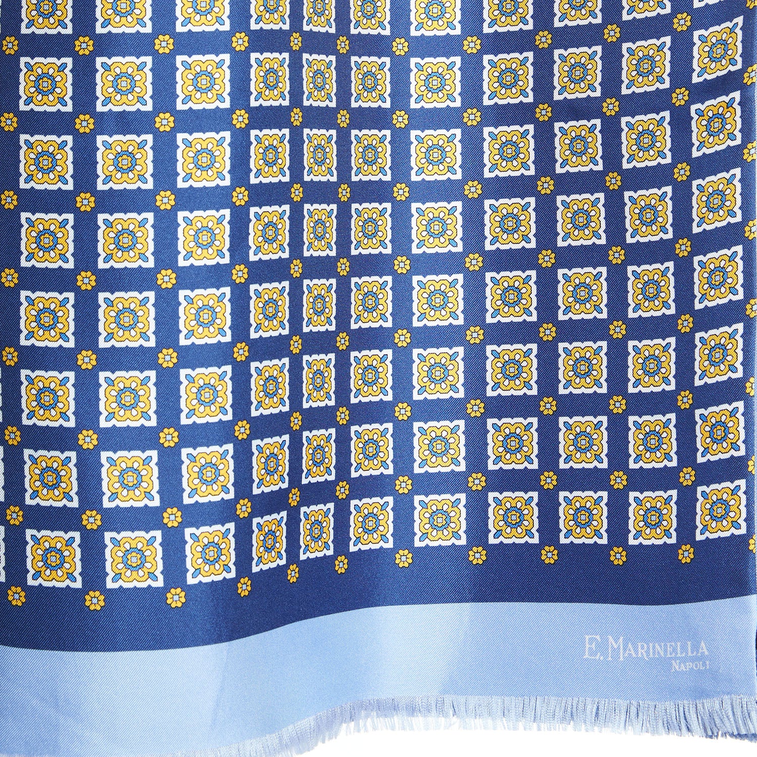 DARK AND LIGHT BLUE DOUBLE SCARF - Image 4