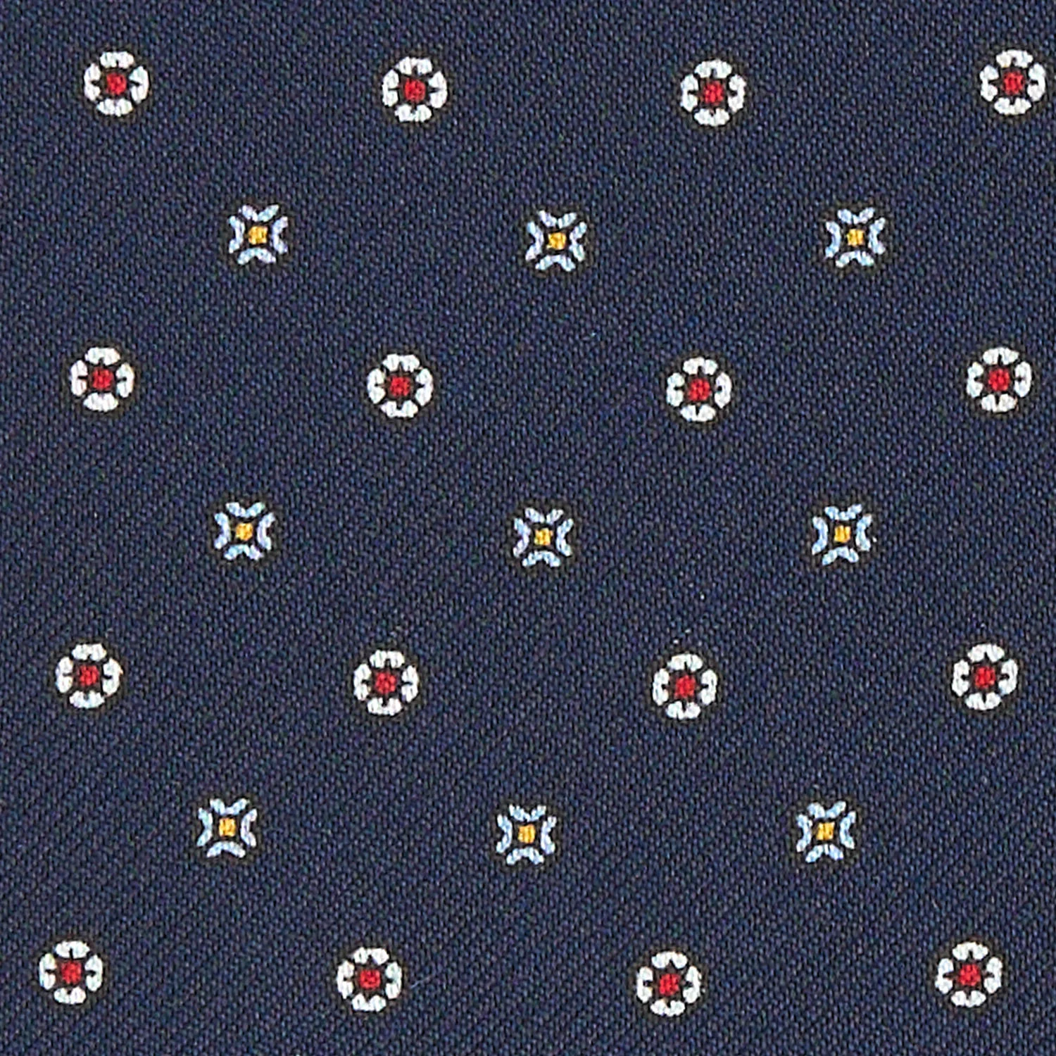 DARK BLUE SILK ASCOT TIE - Image 2