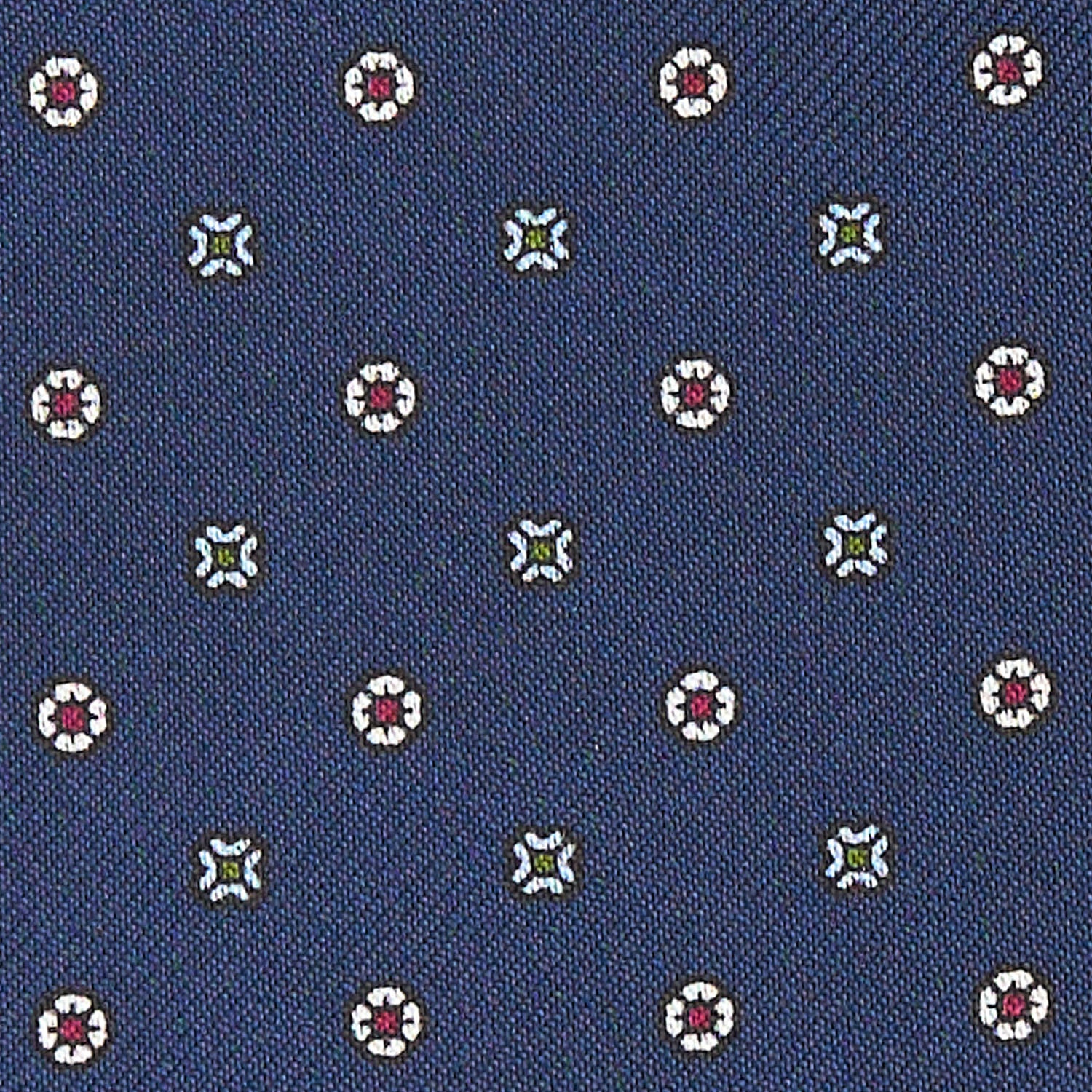 DARK BLUE SILK ASCOT TIE - Image 2