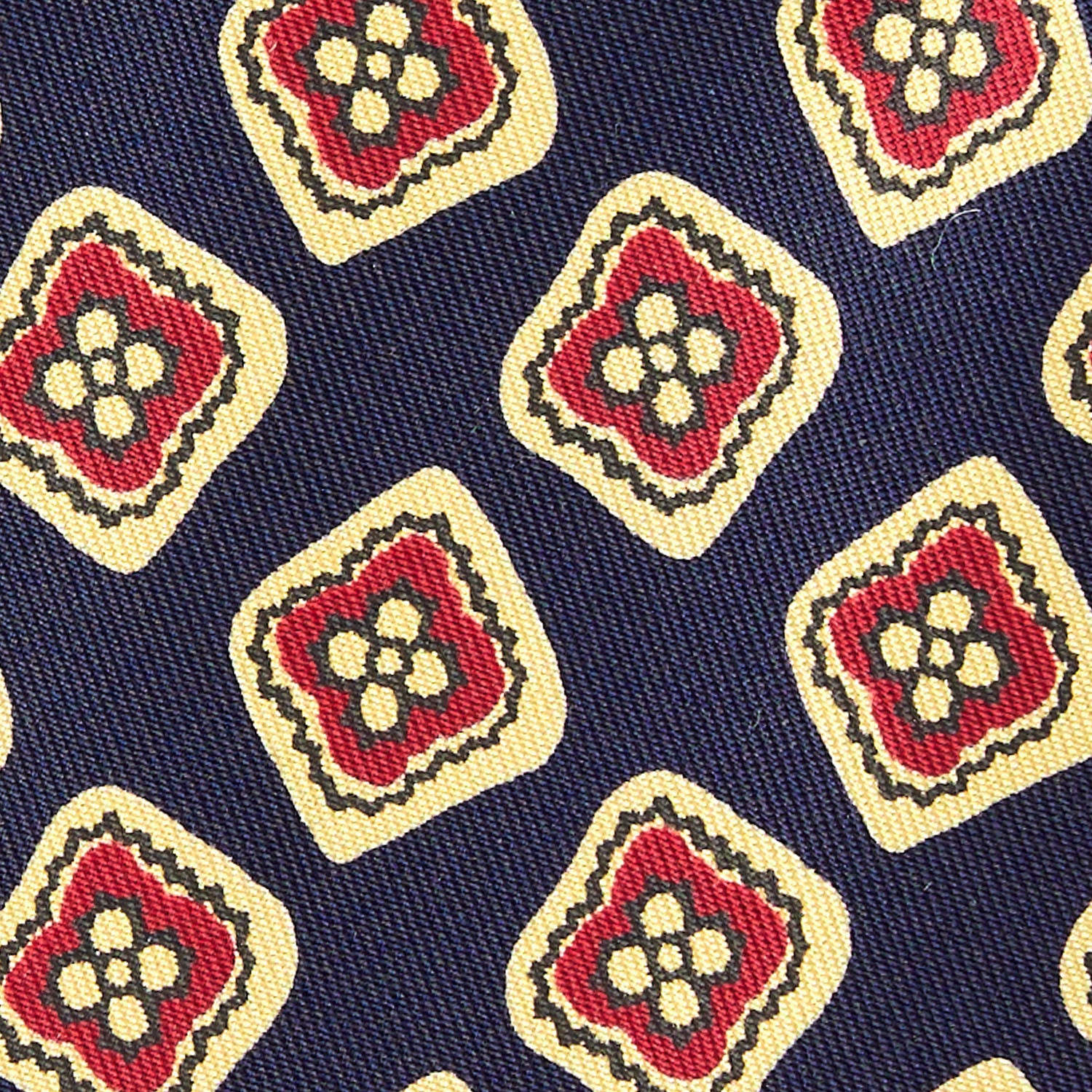 DARK BLUE SILK TIE - Image 4