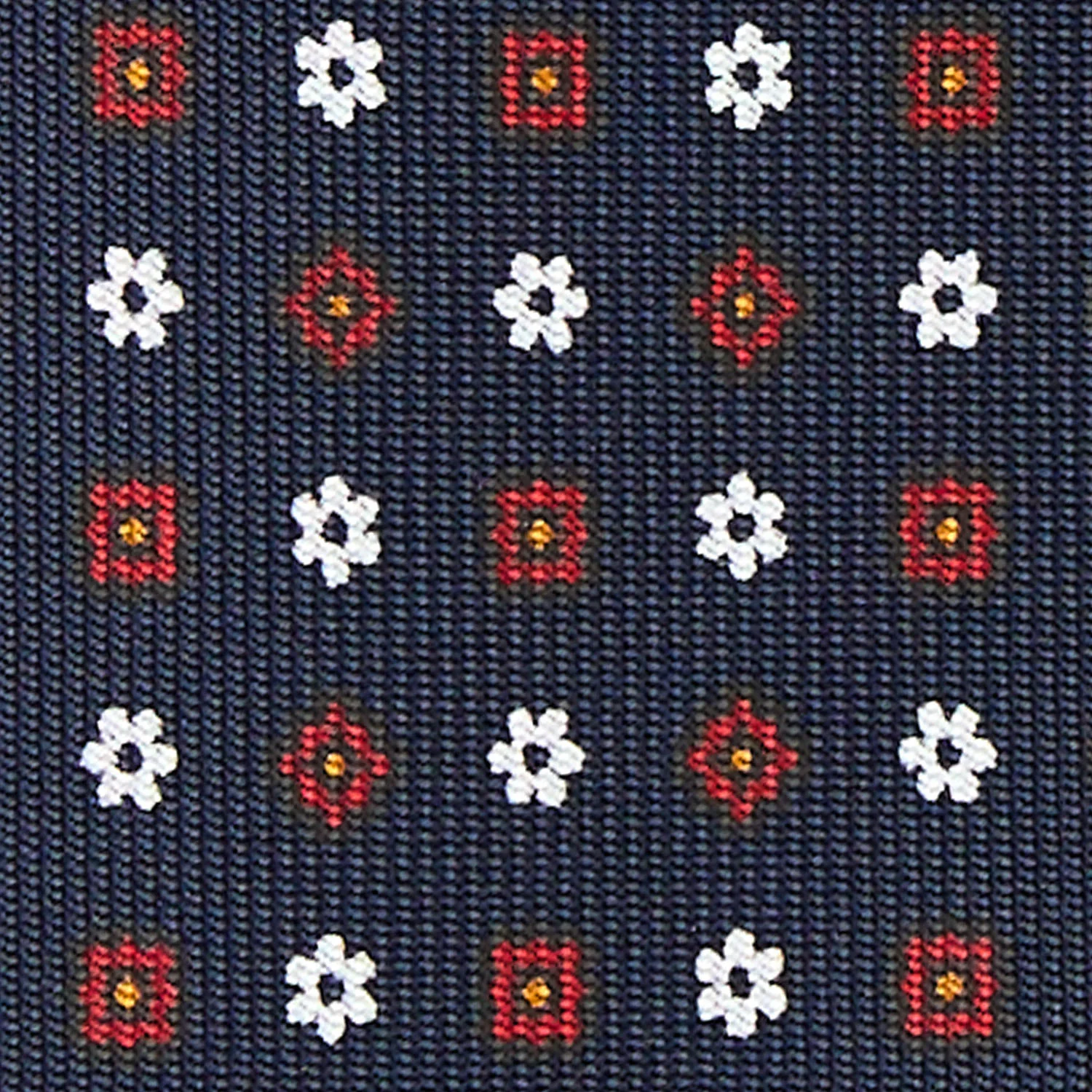 DARK BLUE 5 FOLD SARTORIAL SILK TIE - Image 4