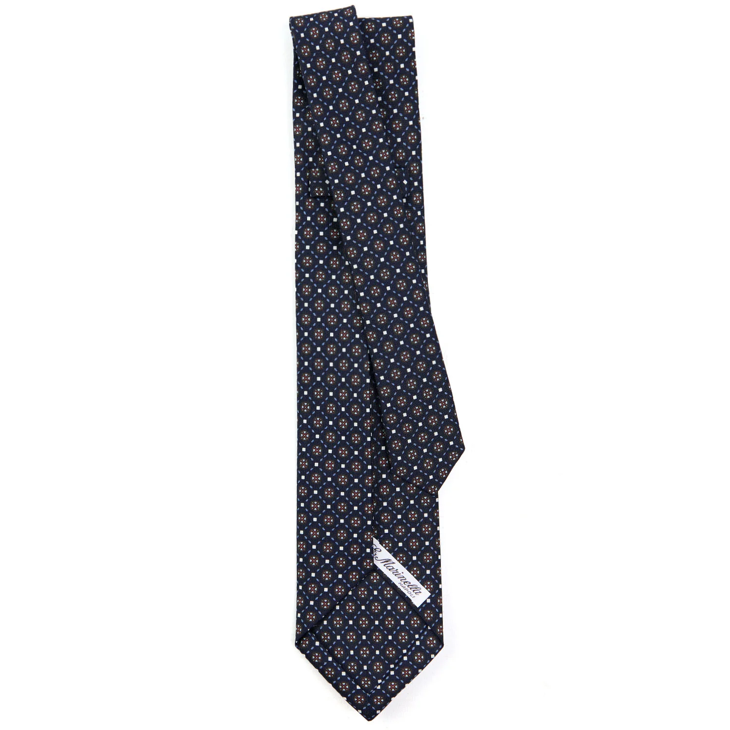 DARK BLUE 5 FOLD SARTORIAL SILK TIE - Image 3