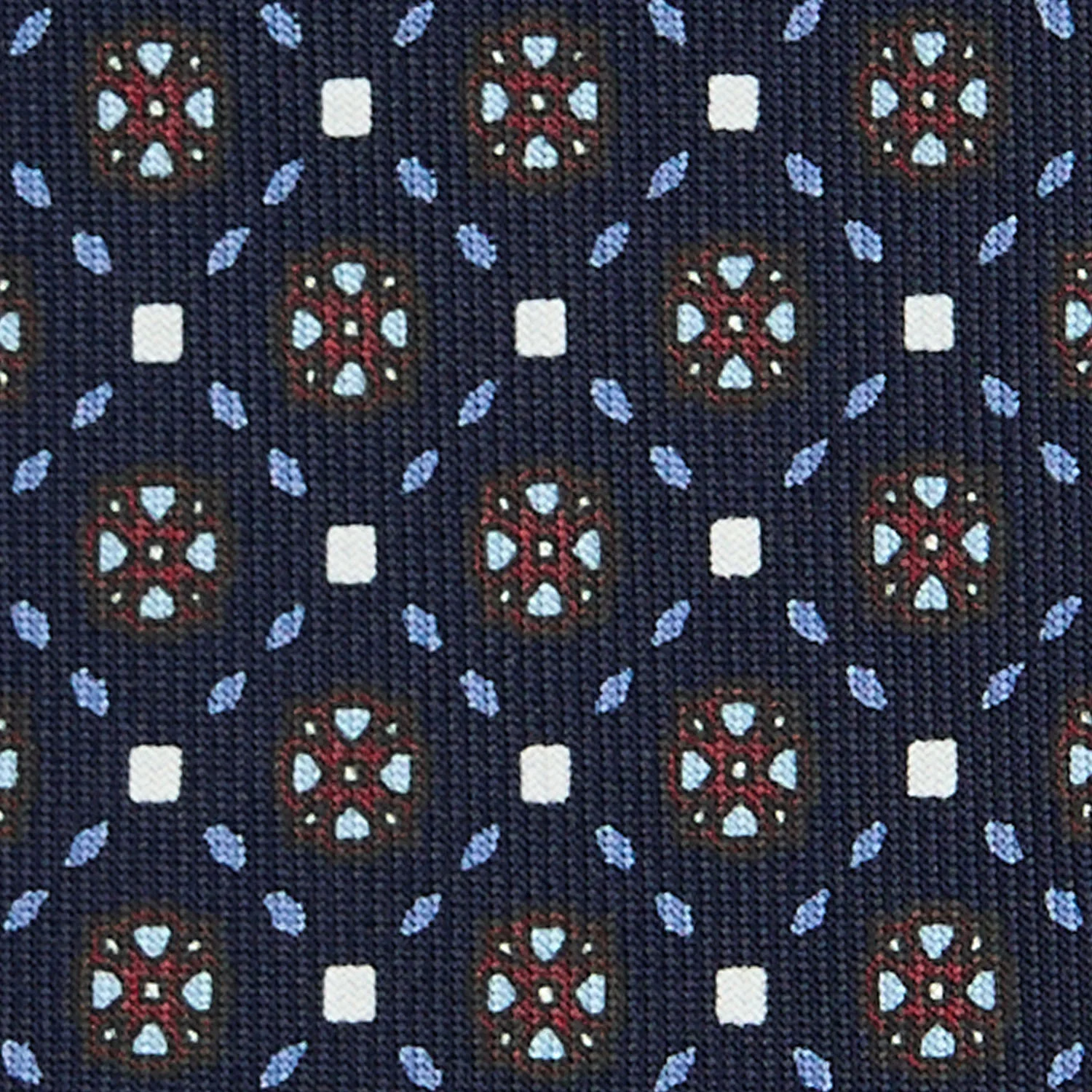 DARK BLUE 5 FOLD SARTORIAL SILK TIE - Image 4