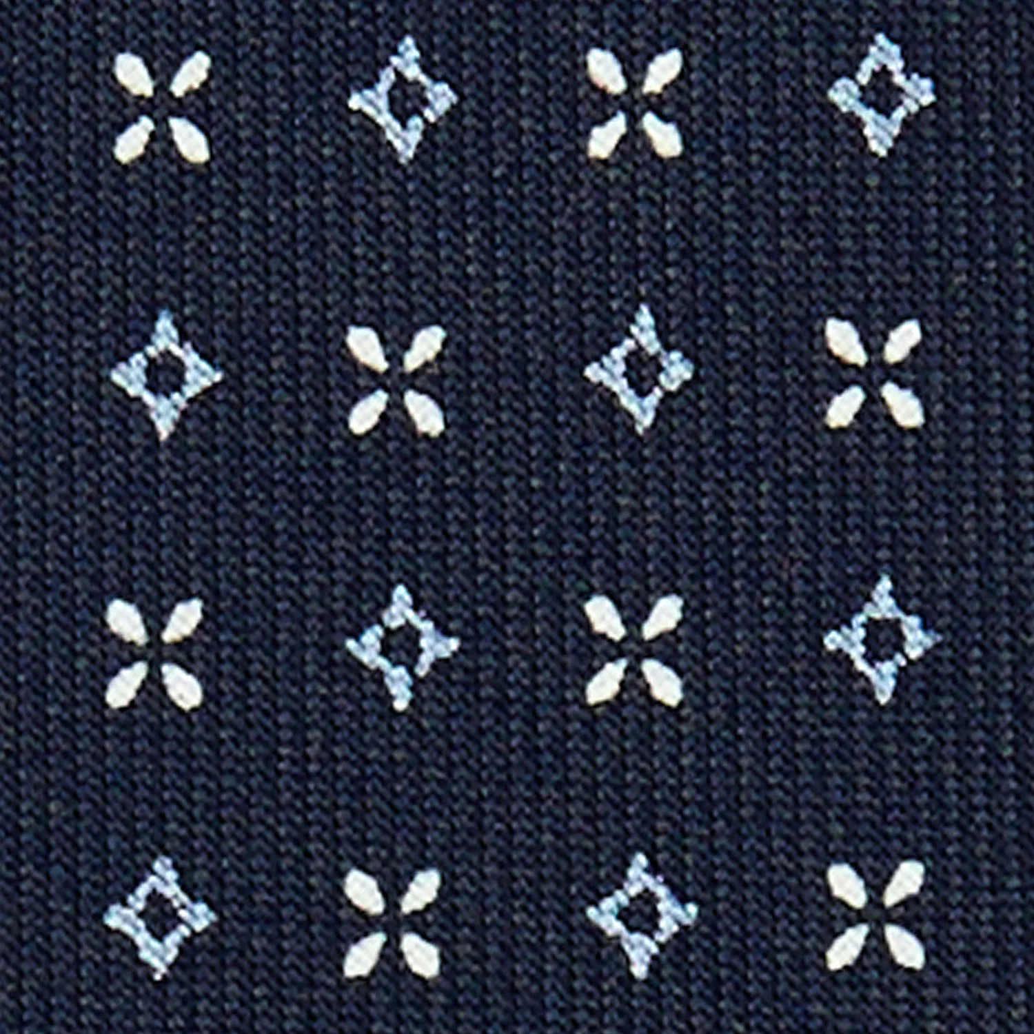 DARK BLUE 5 FOLD SARTORIAL SILK TIE - Image 4
